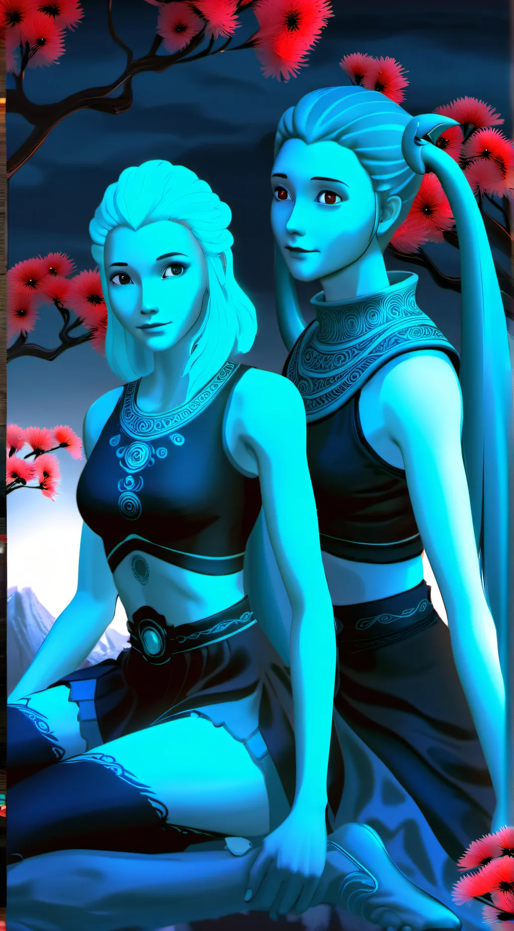 ai character: Aja and Krel background