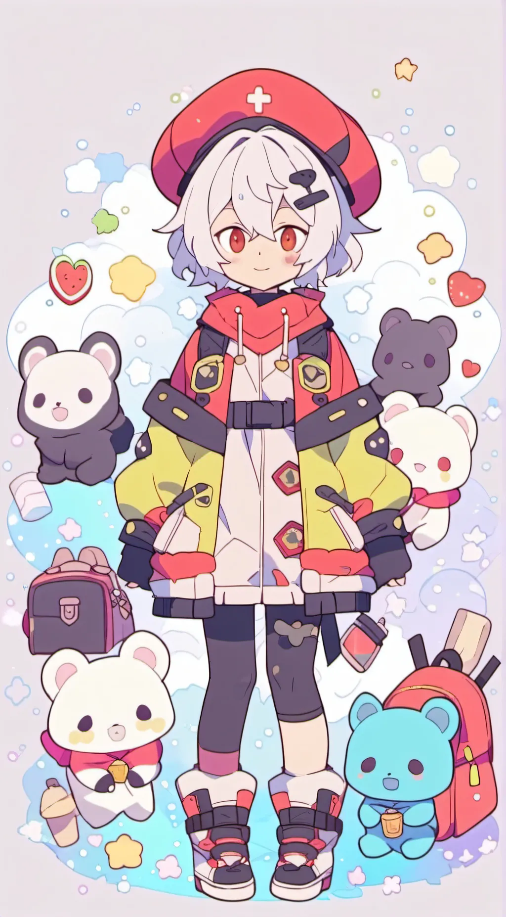 ai character: Yuma kuga  background
