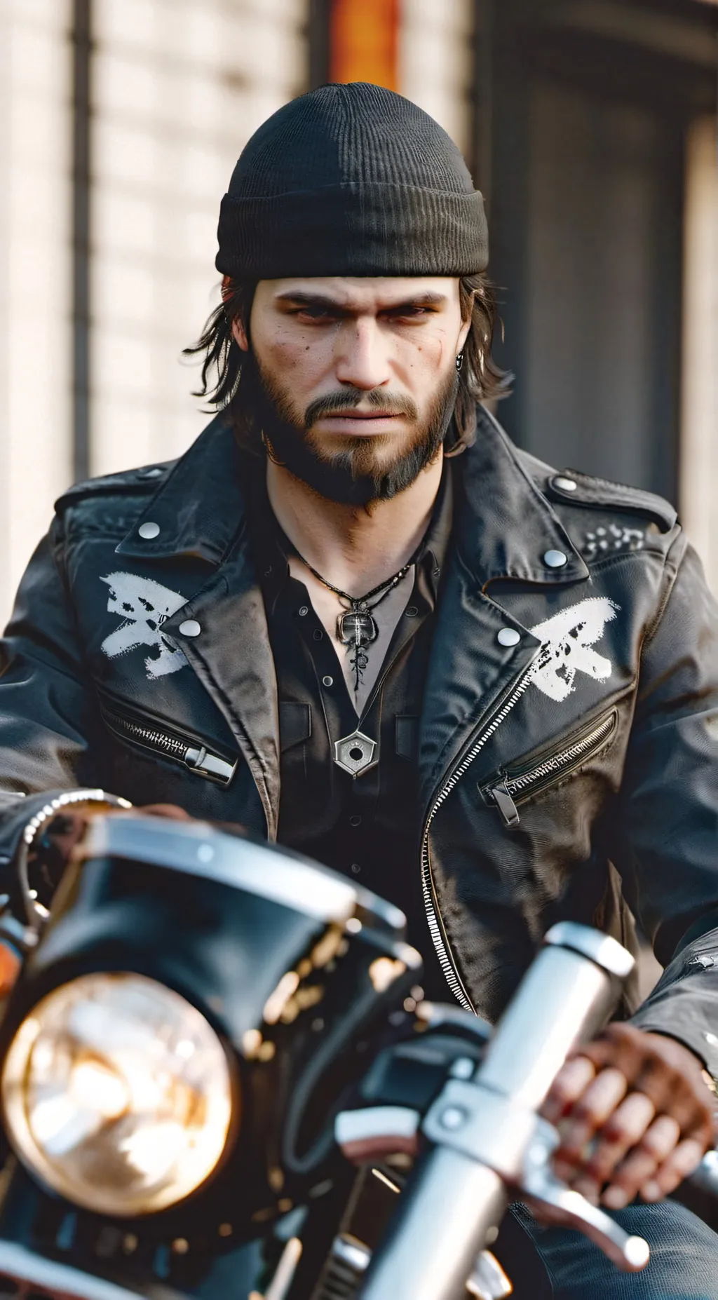 ai character: Deacon St John  background