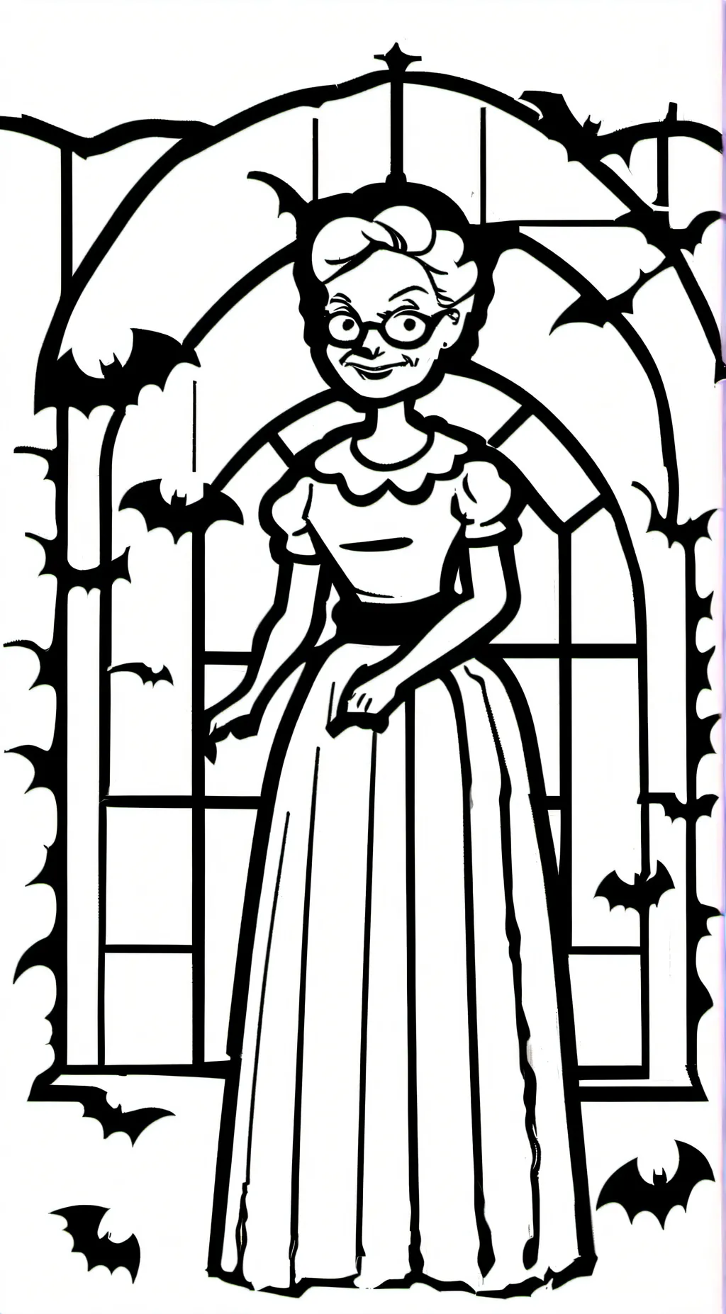 ai character: granny background