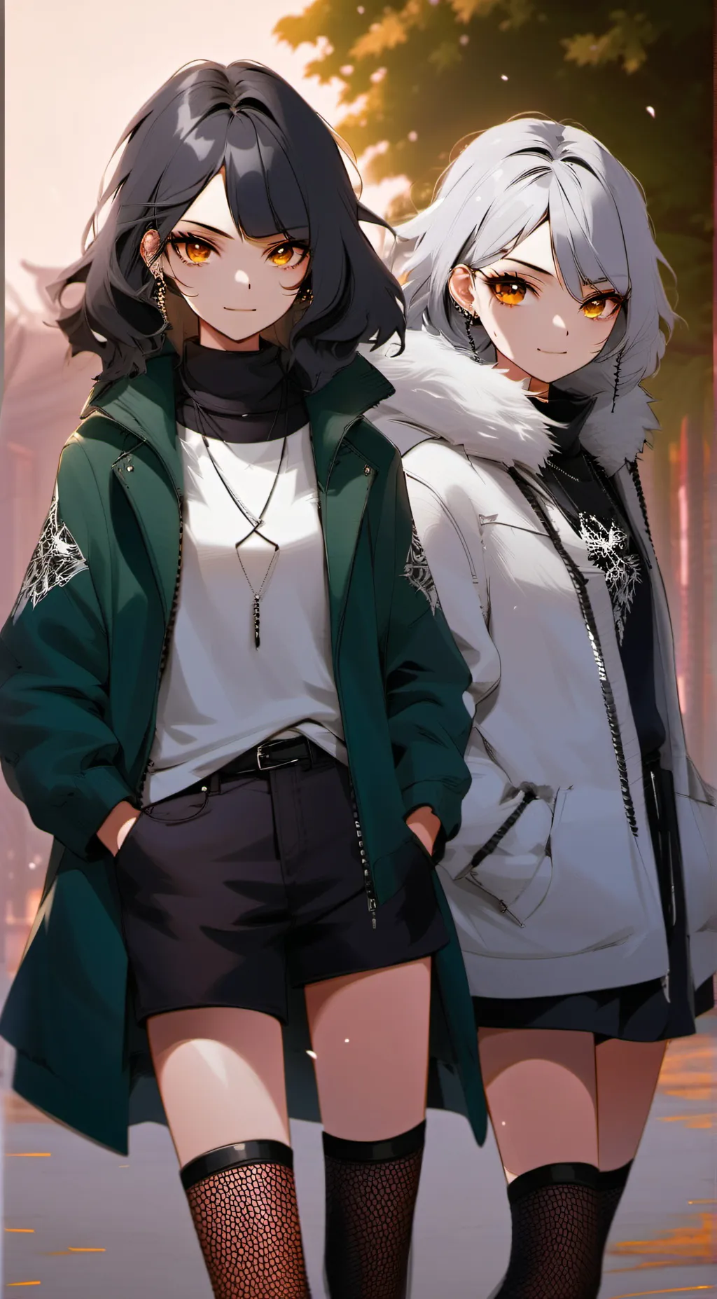 ai character: Kari and Scarlett background