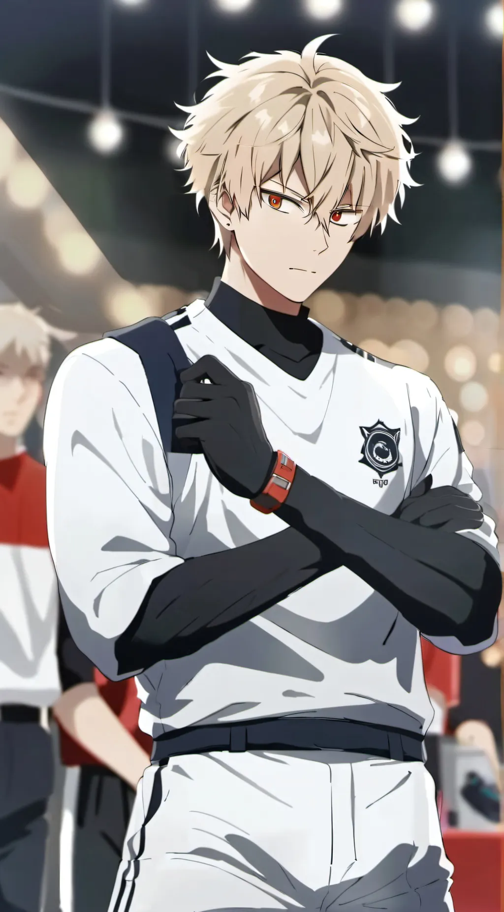 ai character: Bakugo/Soccer background