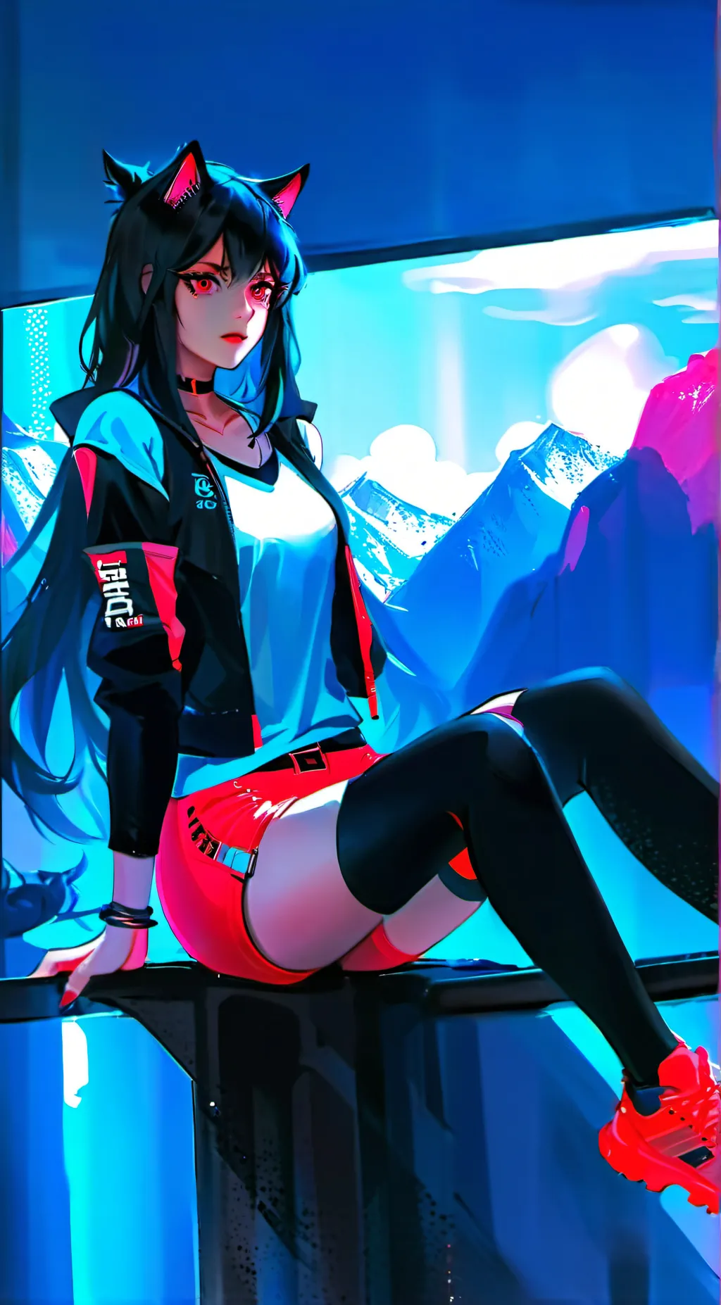 ai character: Narumi  background
