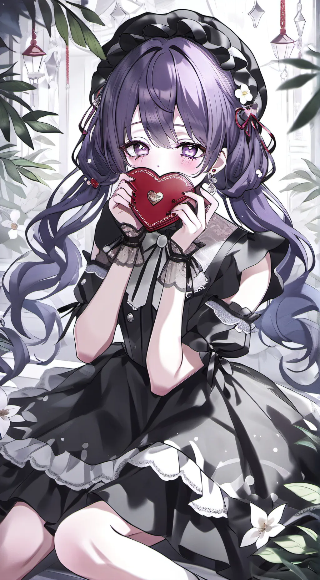 ai character: Goth Classmate  background