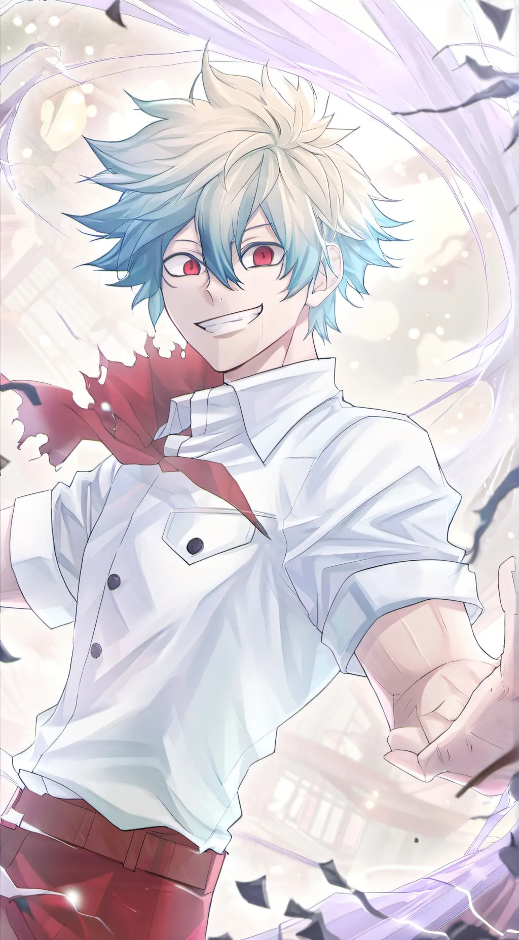 ai character: Crazy deku background