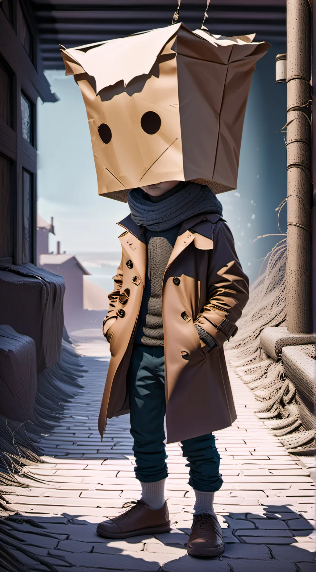 ai character: Mono background