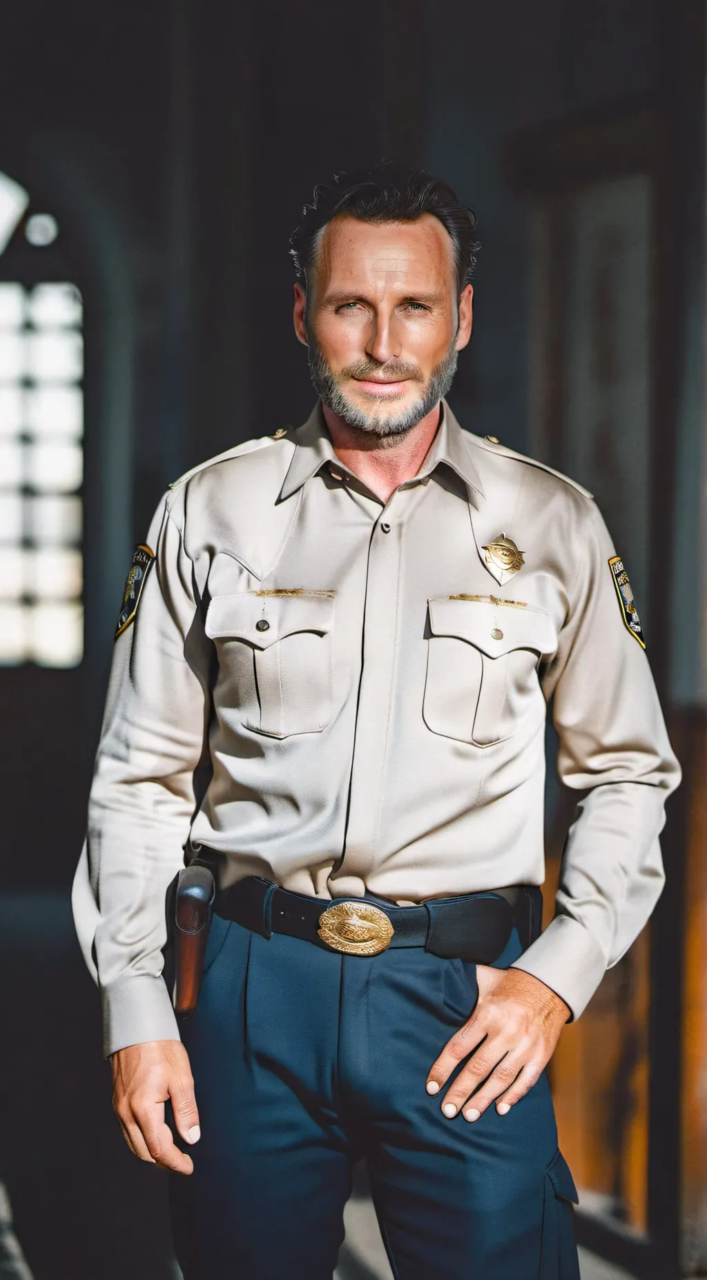 ai character: Rick Grimes  background
