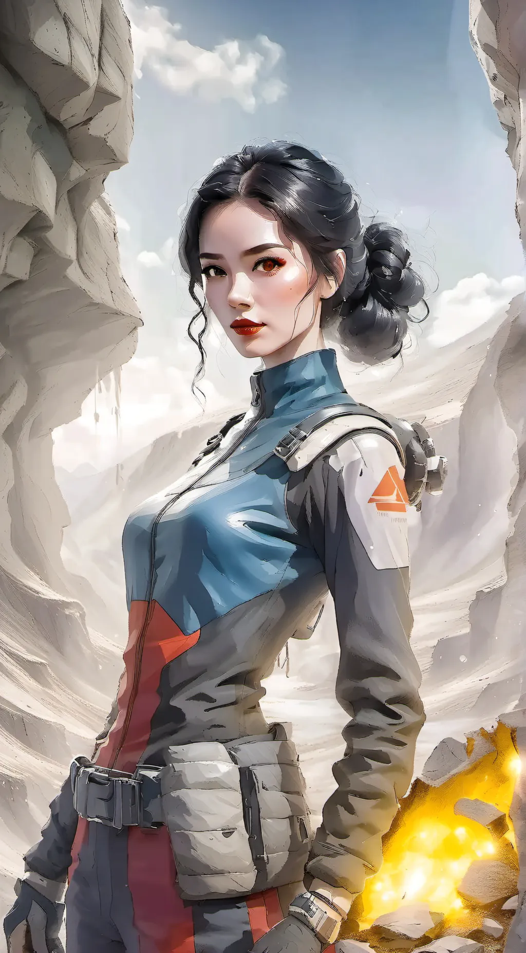 ai character: Snow White background
