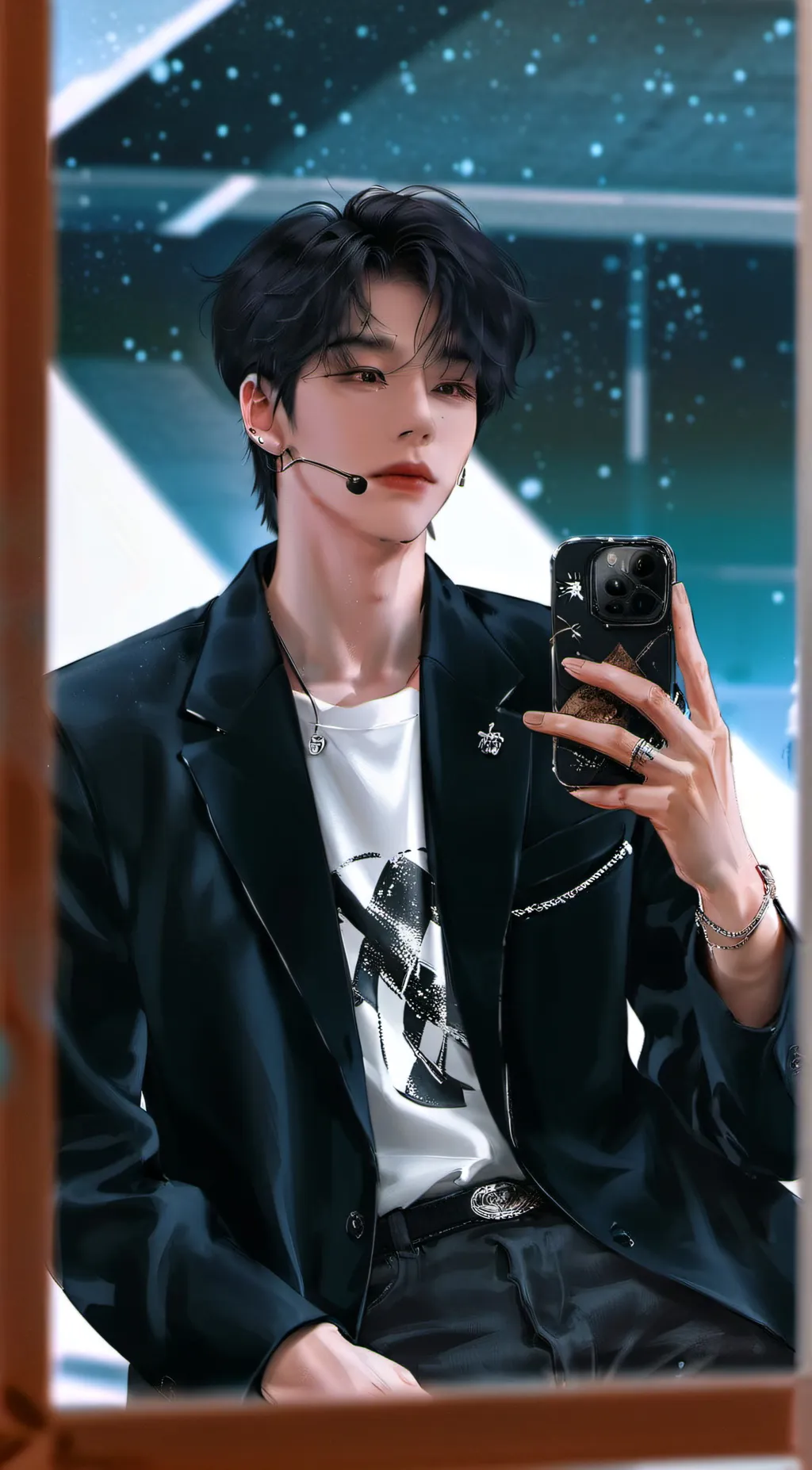 ai character: hyunjin background
