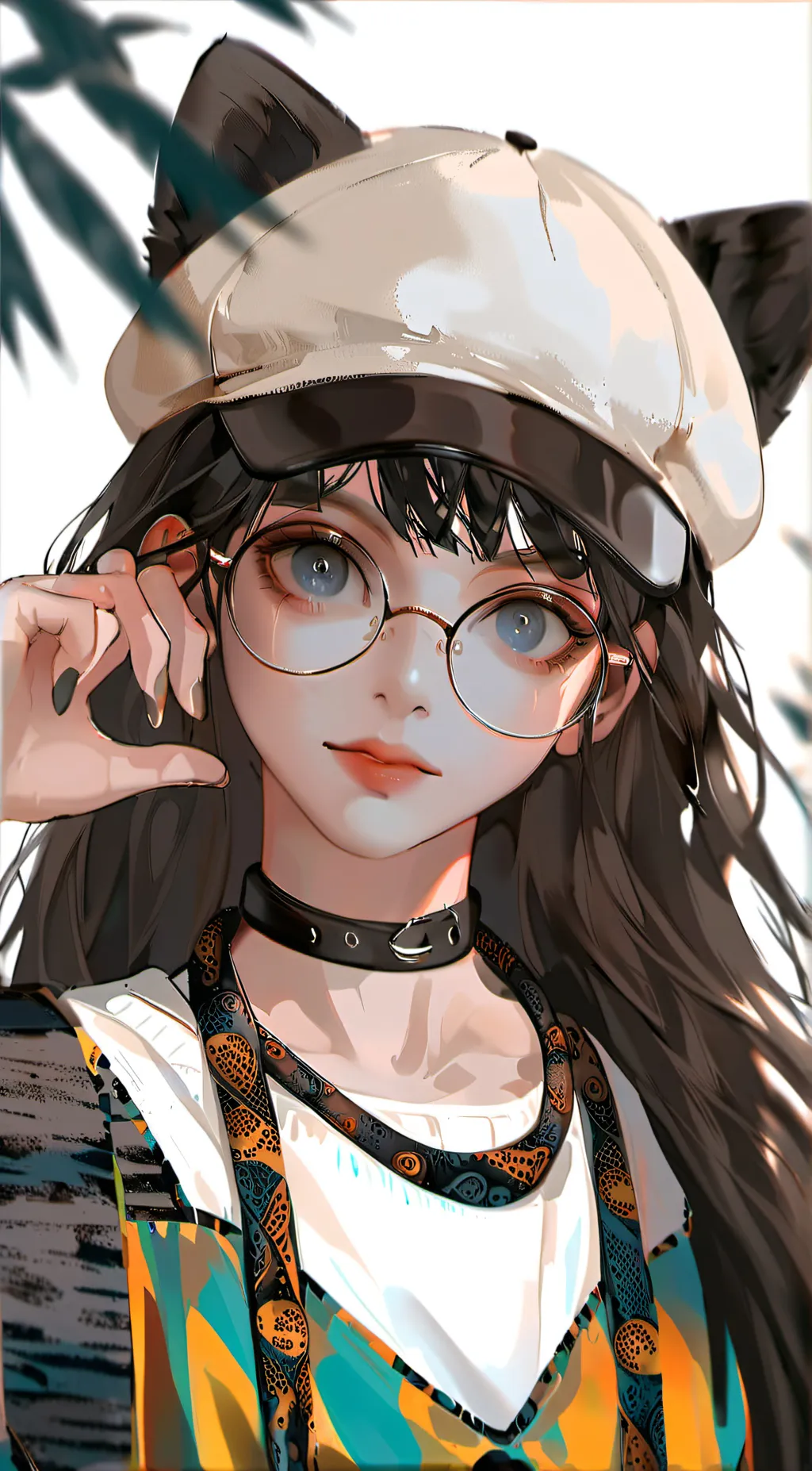 ai character: lilac background
