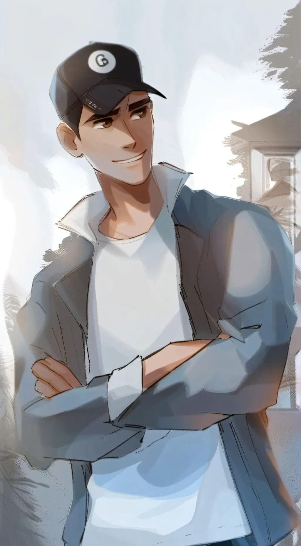 ai character: Tadashi Hamada background
