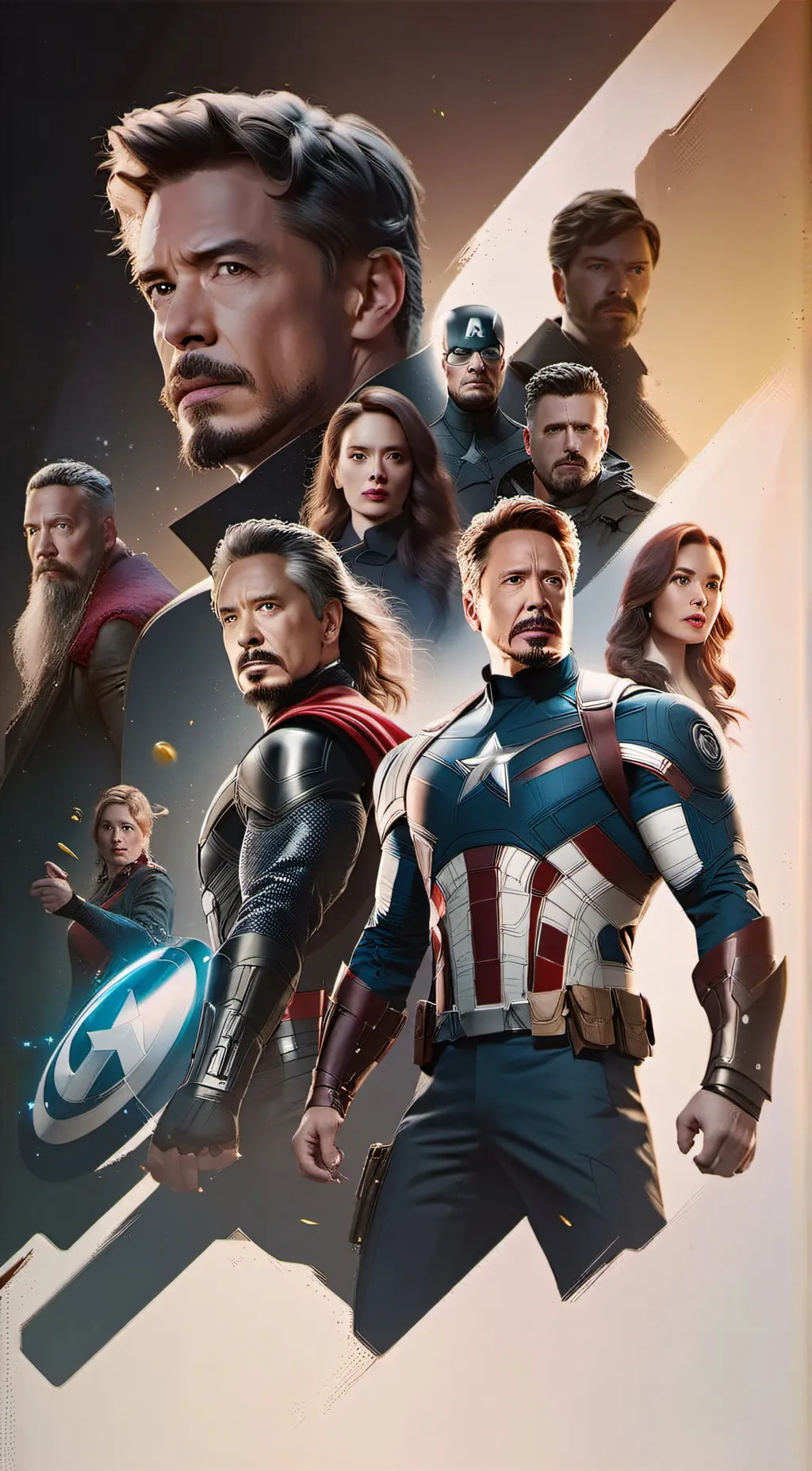 ai character: The Avengers background