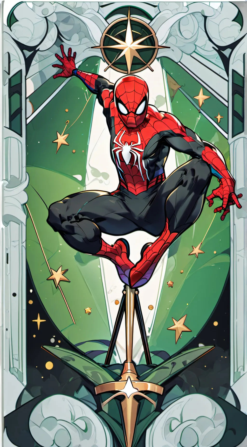 ai character: Spiderman... peter background