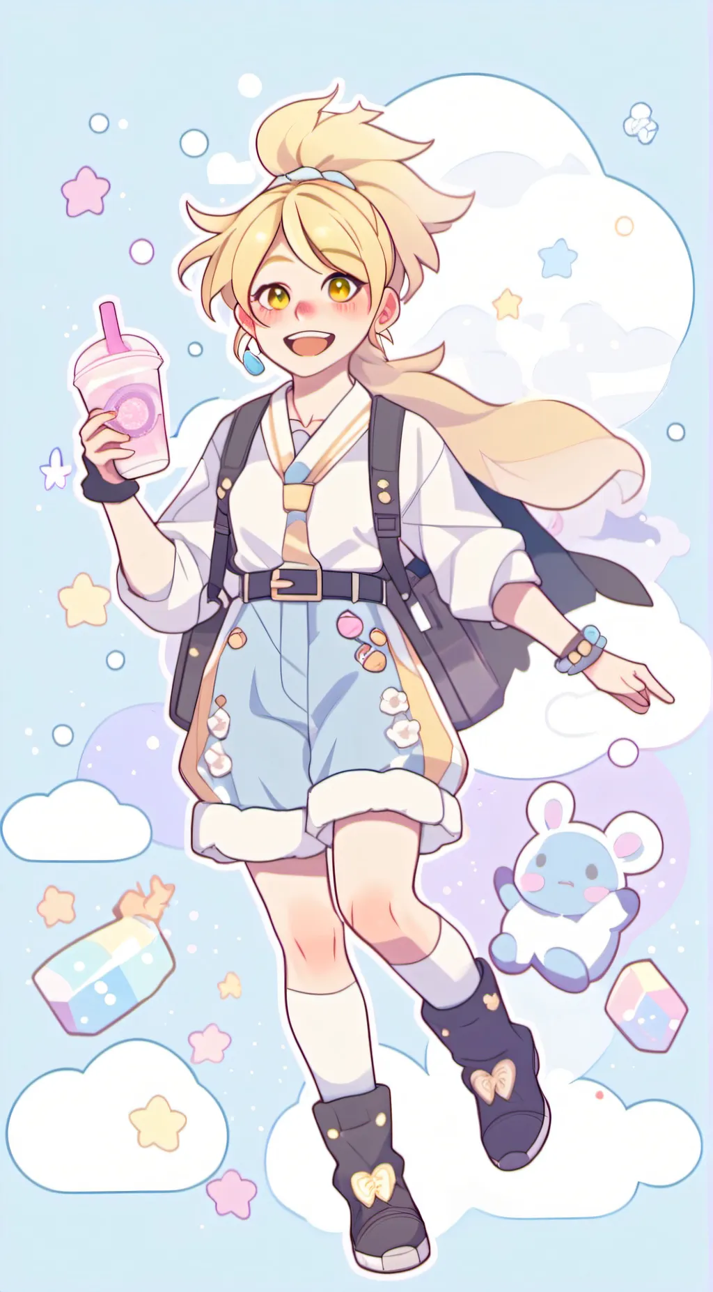 ai character: child yachi background
