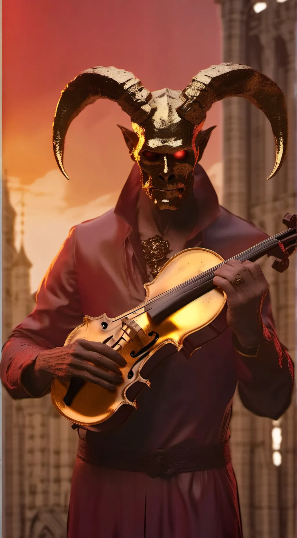 ai character: The Devil background