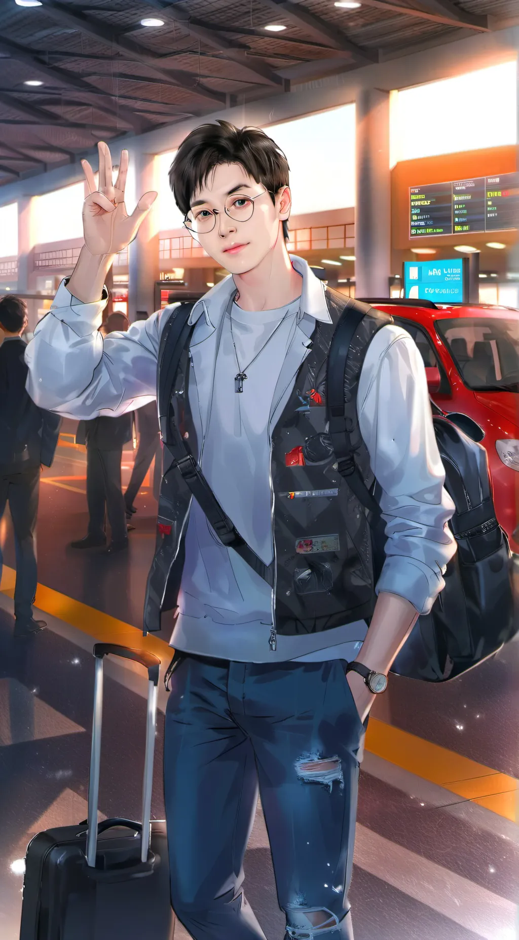 ai character: Cole Bak background
