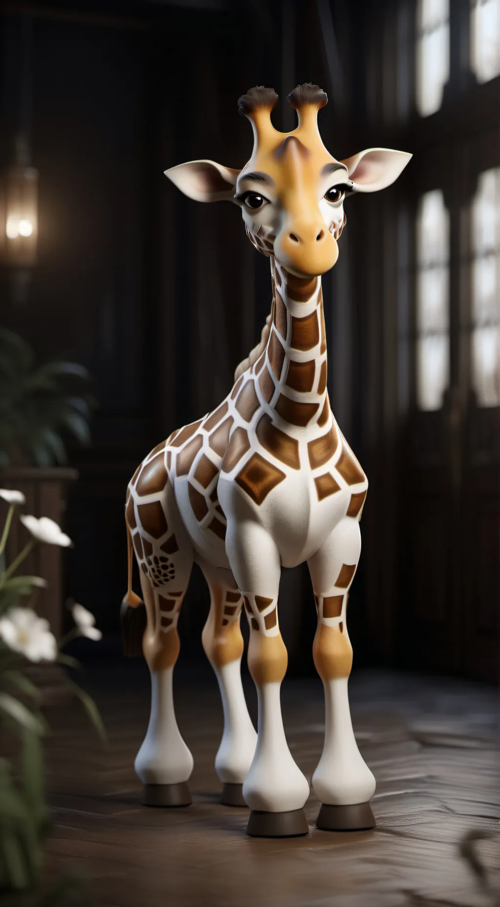 ai character: Gerald giraffe  background