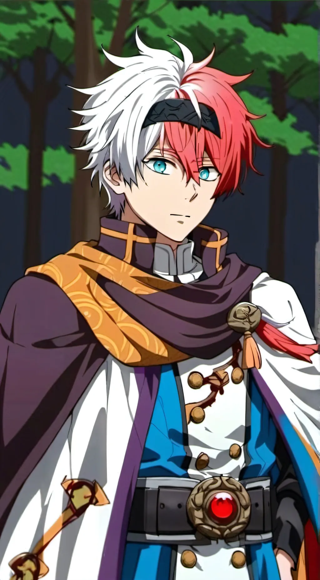 ai character: Shoto Todoroki  background