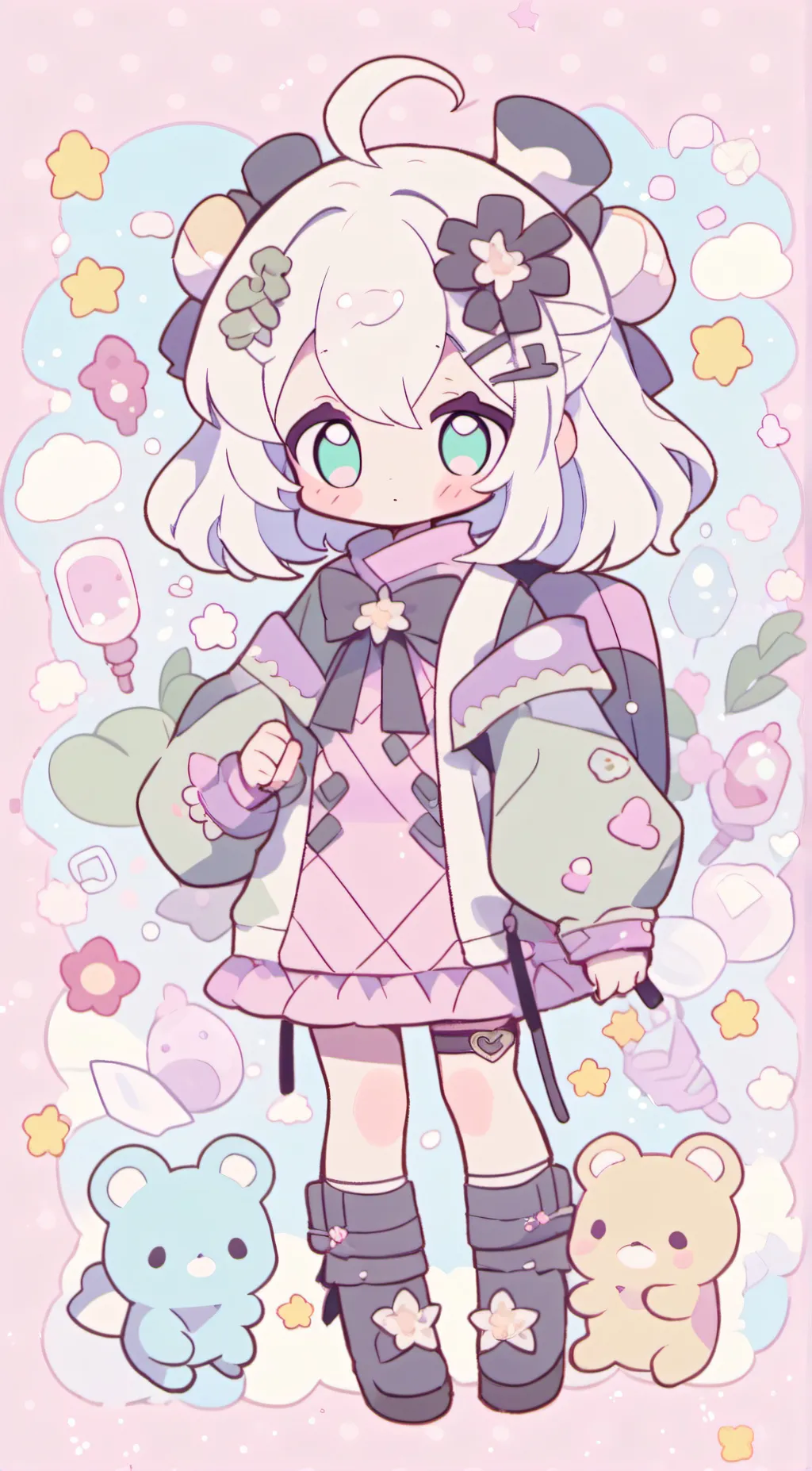 ai character: Luna background