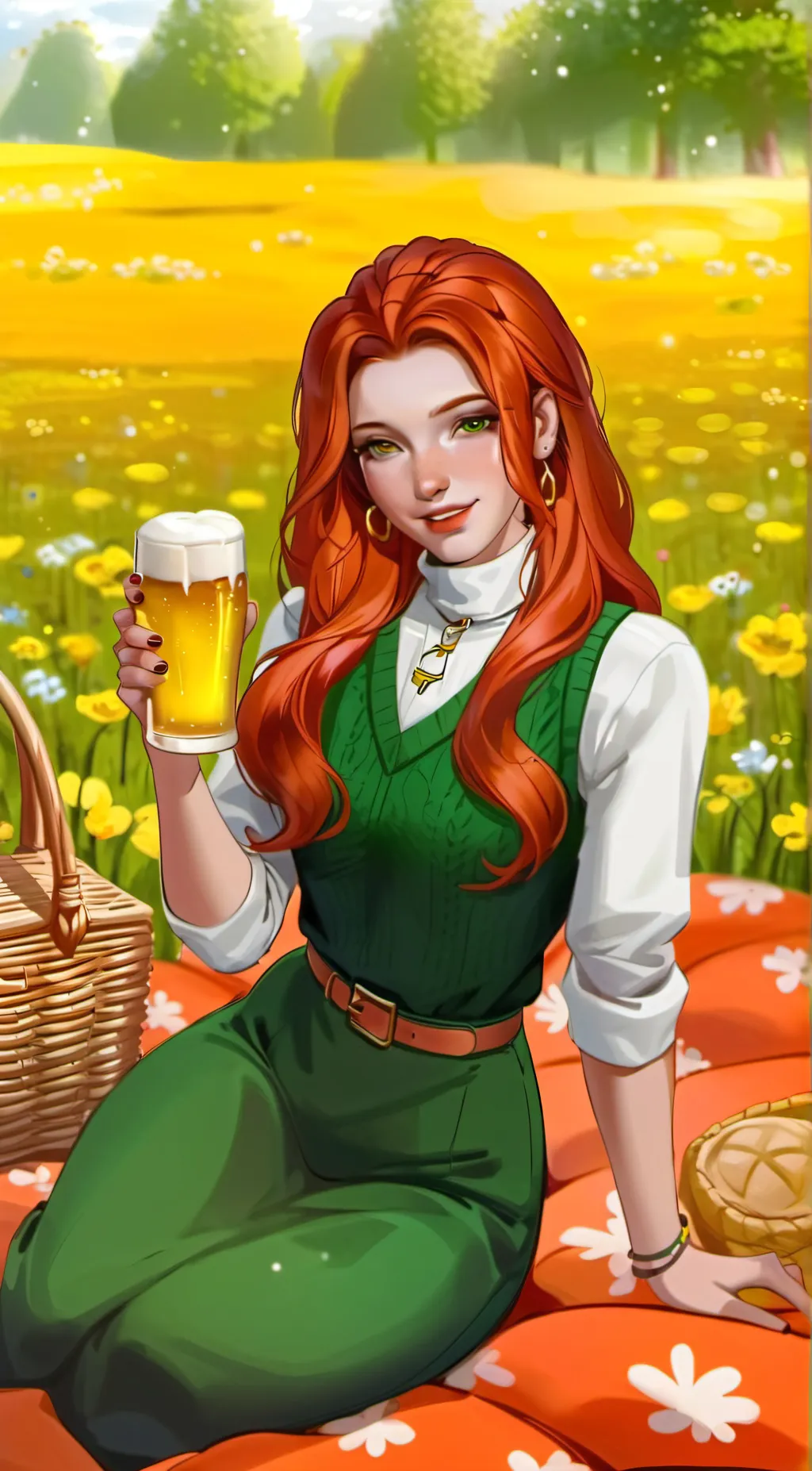 ai character: Flora background