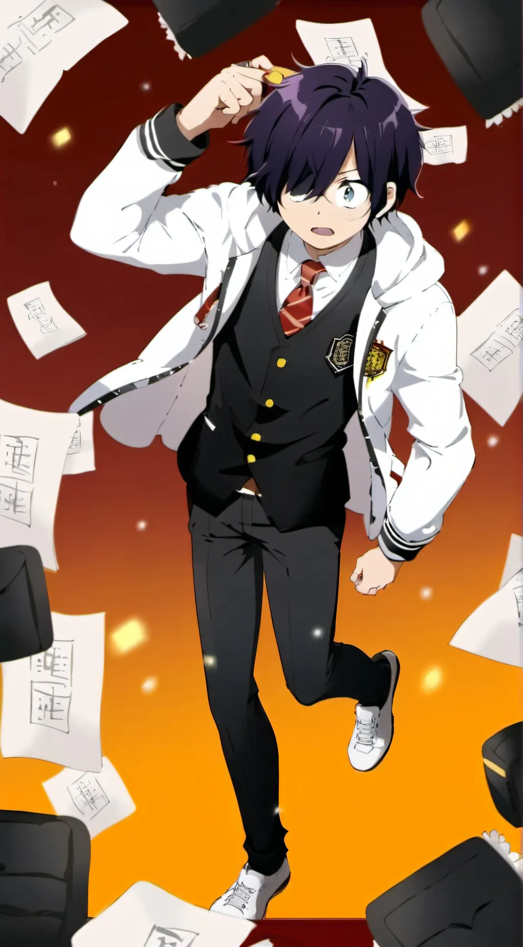 ai character: Izuku Yamikumo  background