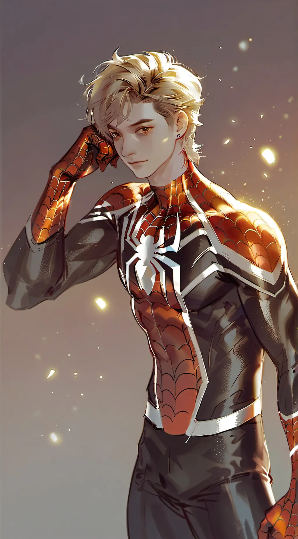 ai character: •Luke/spiderman• background