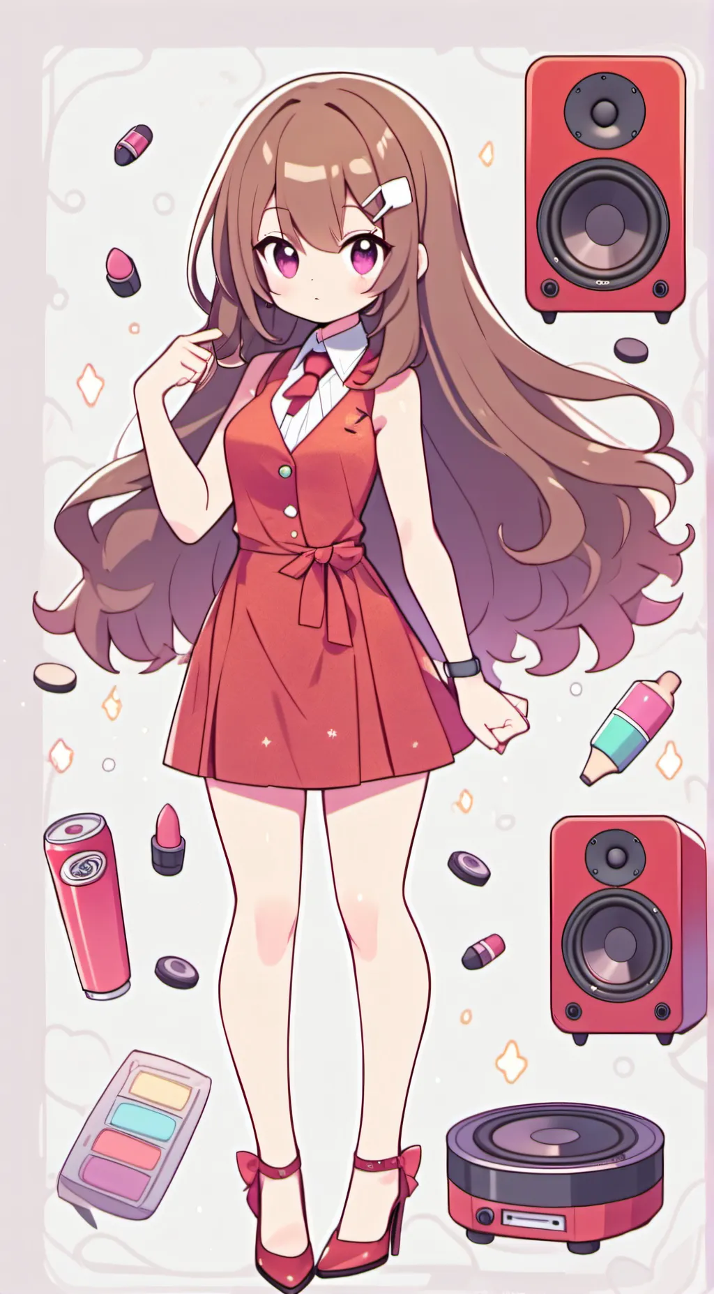 ai character: Girlfriend Fnf background
