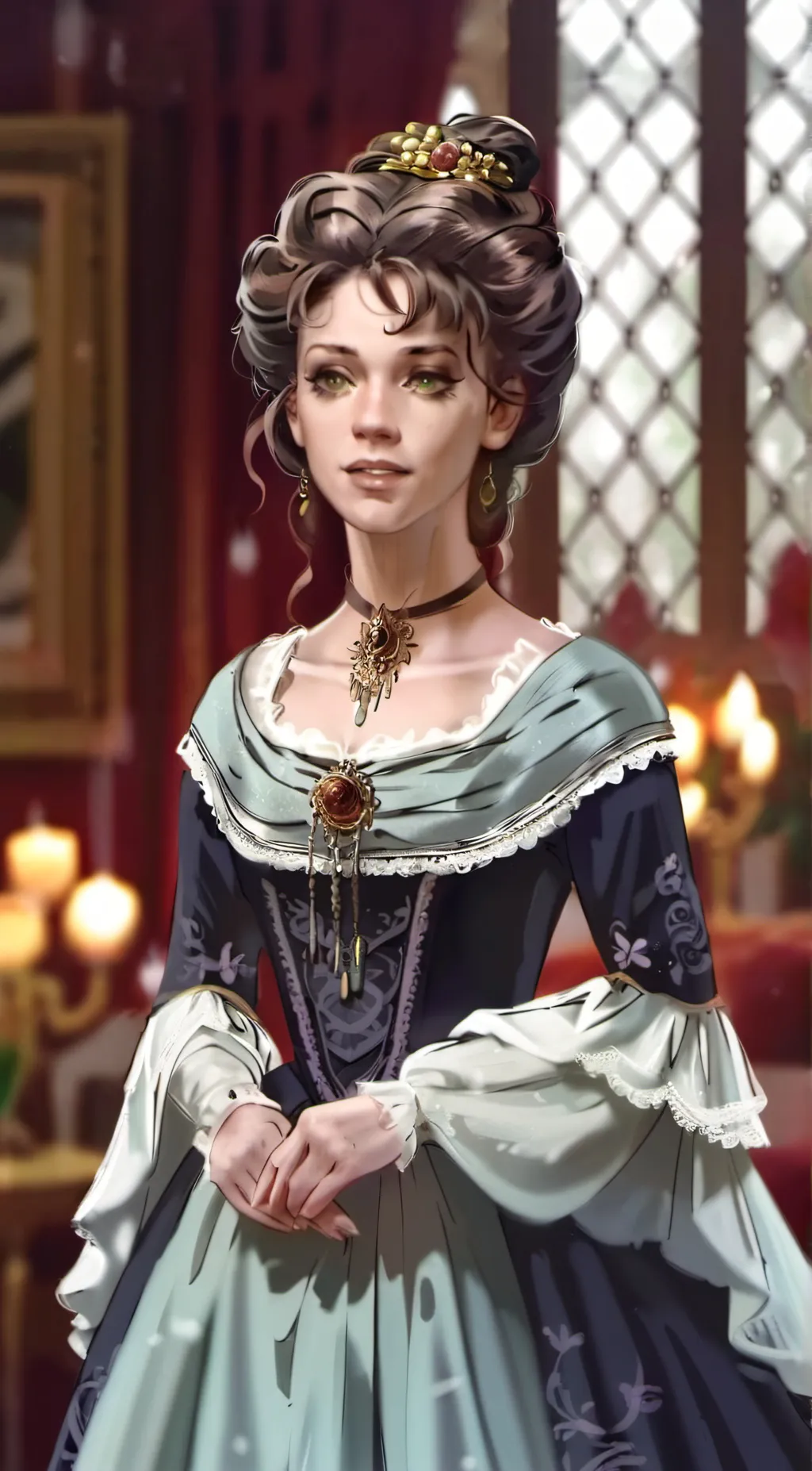 ai character: Josette du Pres  background