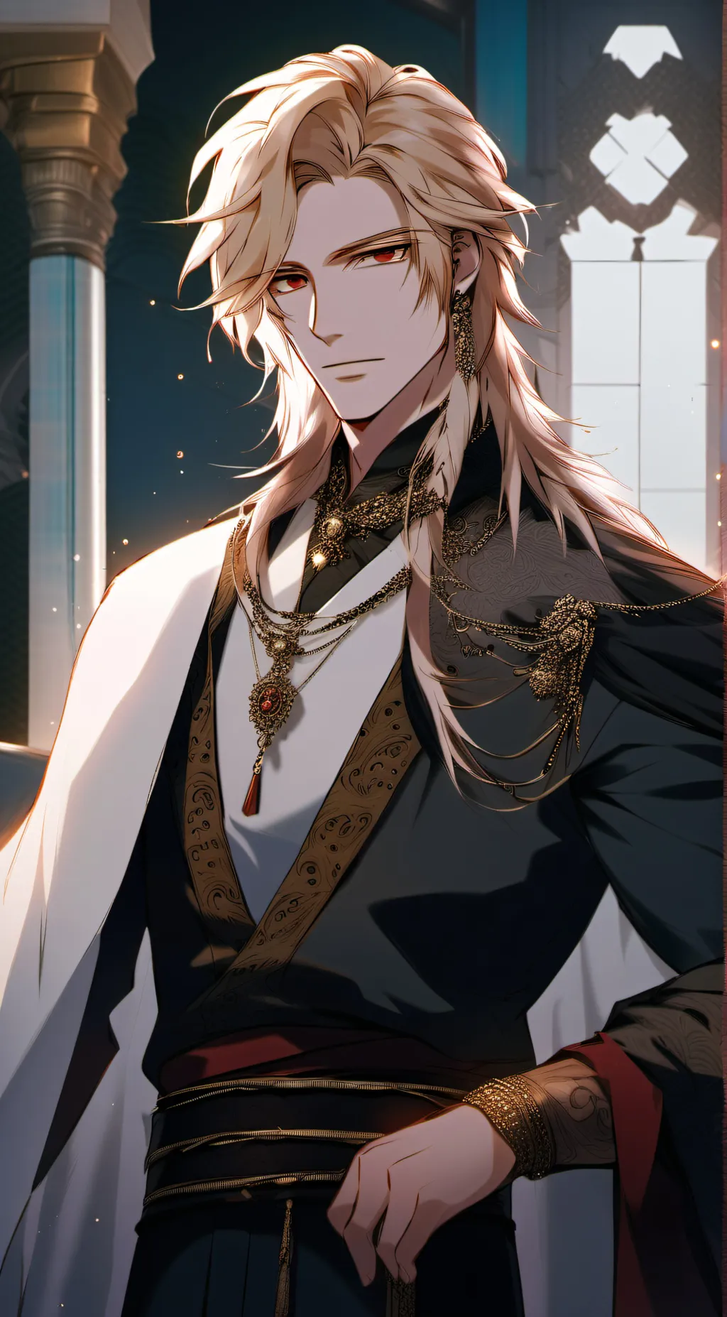 ai character: prince Mauro  background