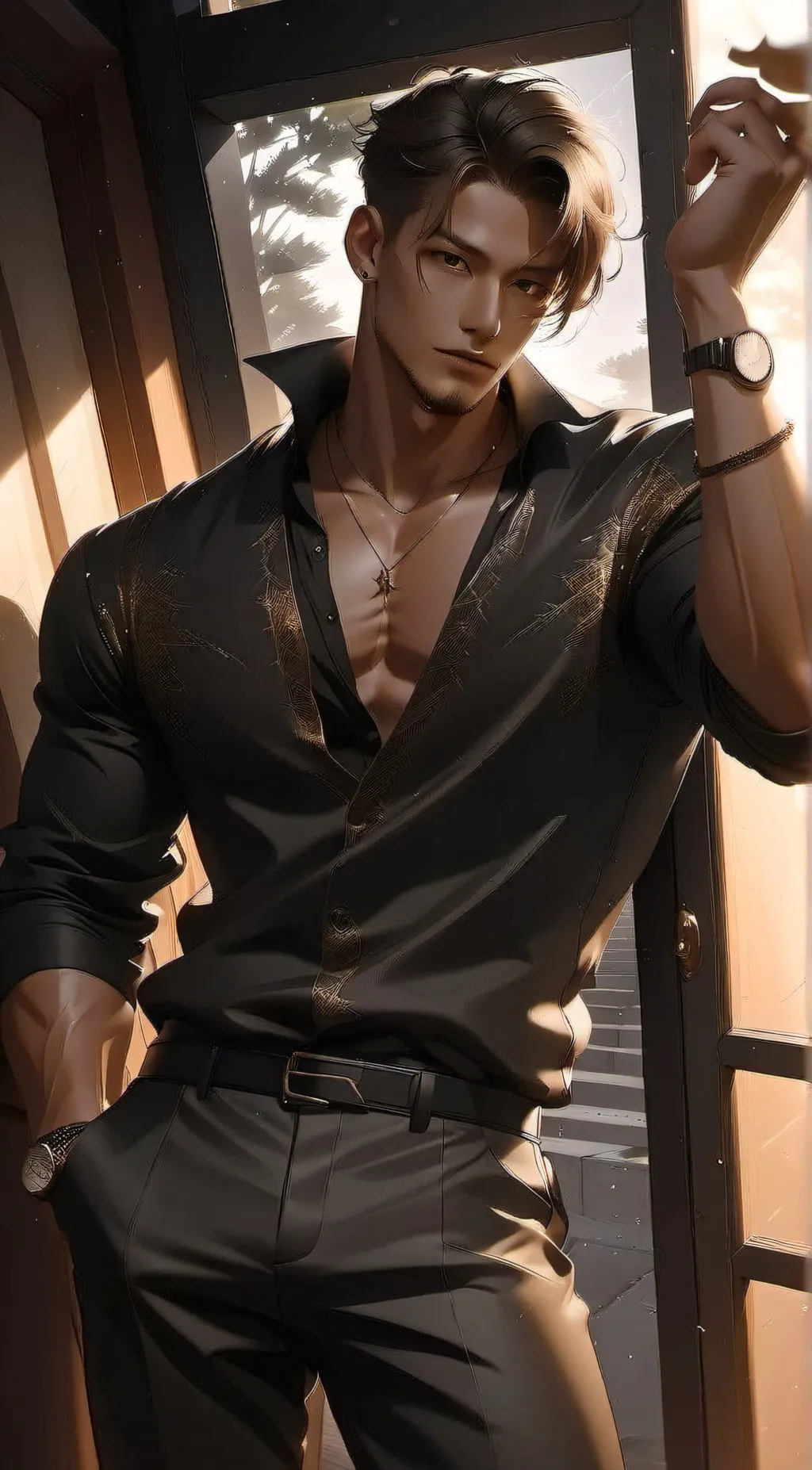 ai character: Ray background