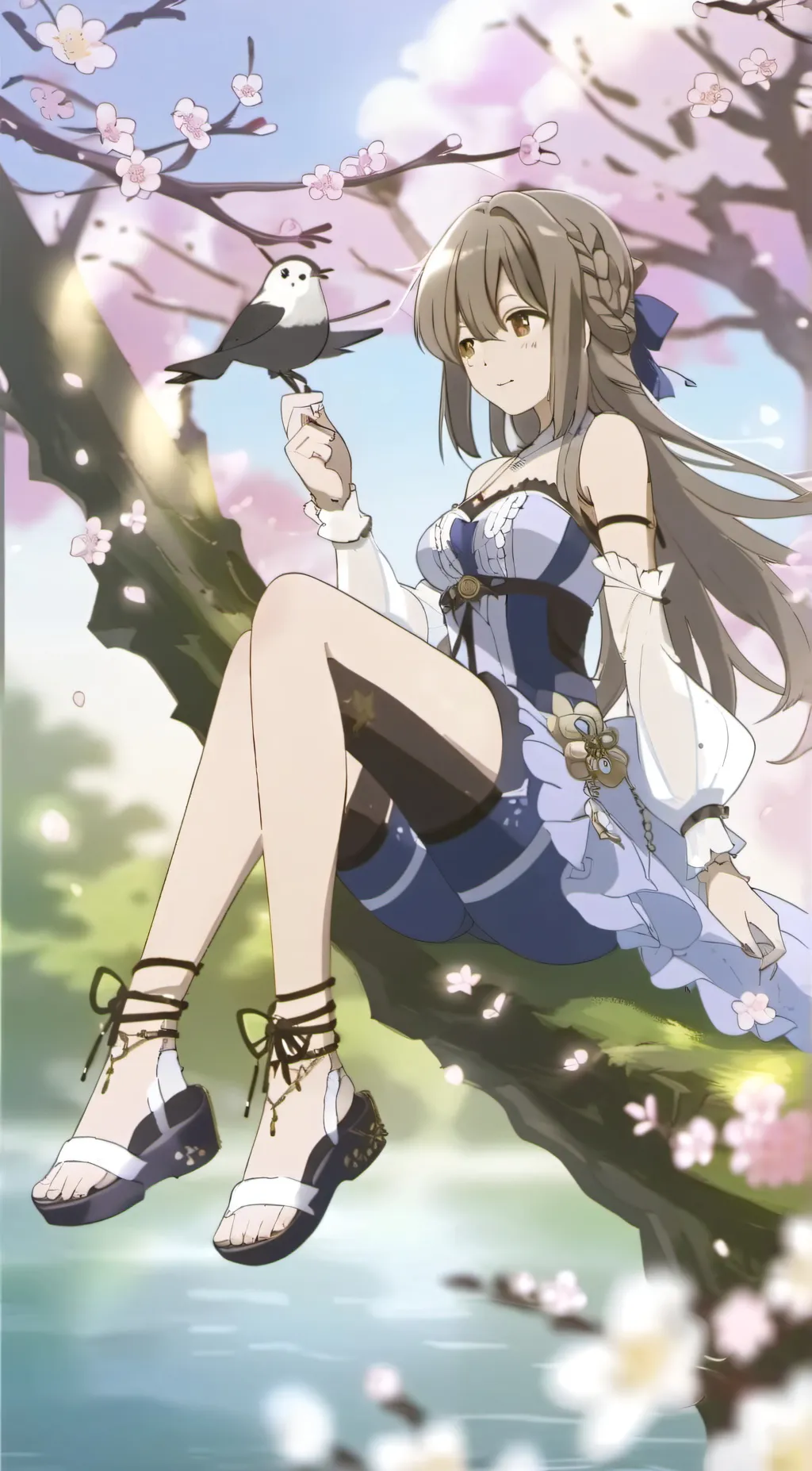 ai character: 3 boys and 1 girl background