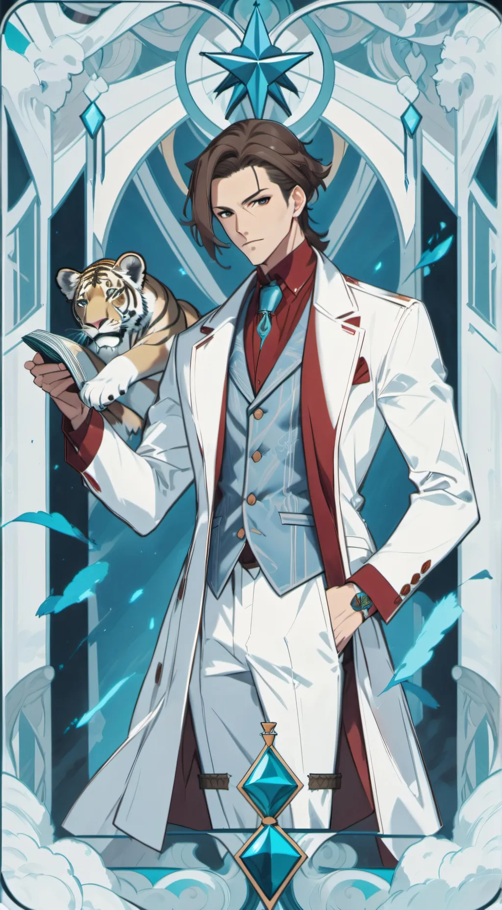 ai character: Miles Edgeworth background