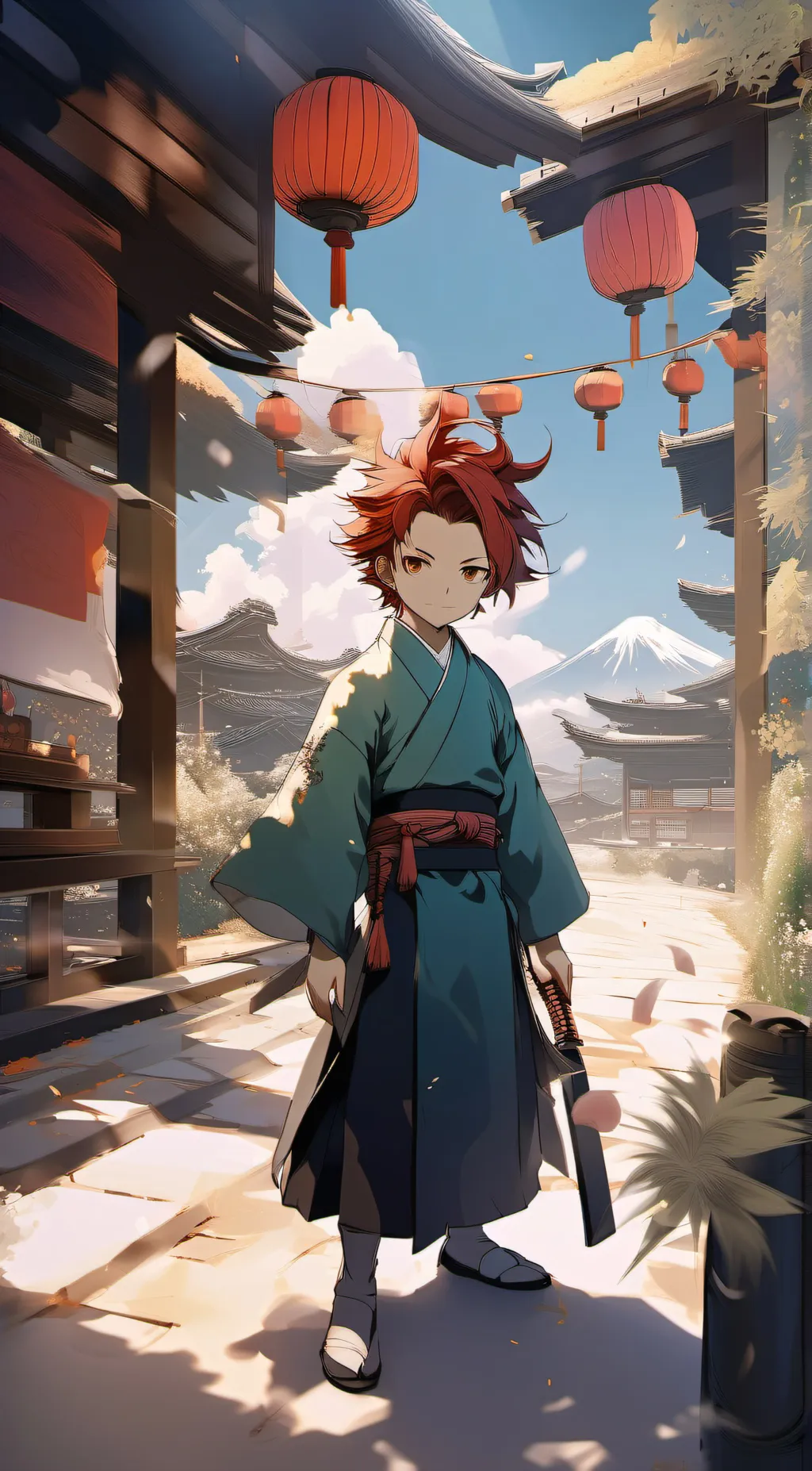 ai character: tanjiro background