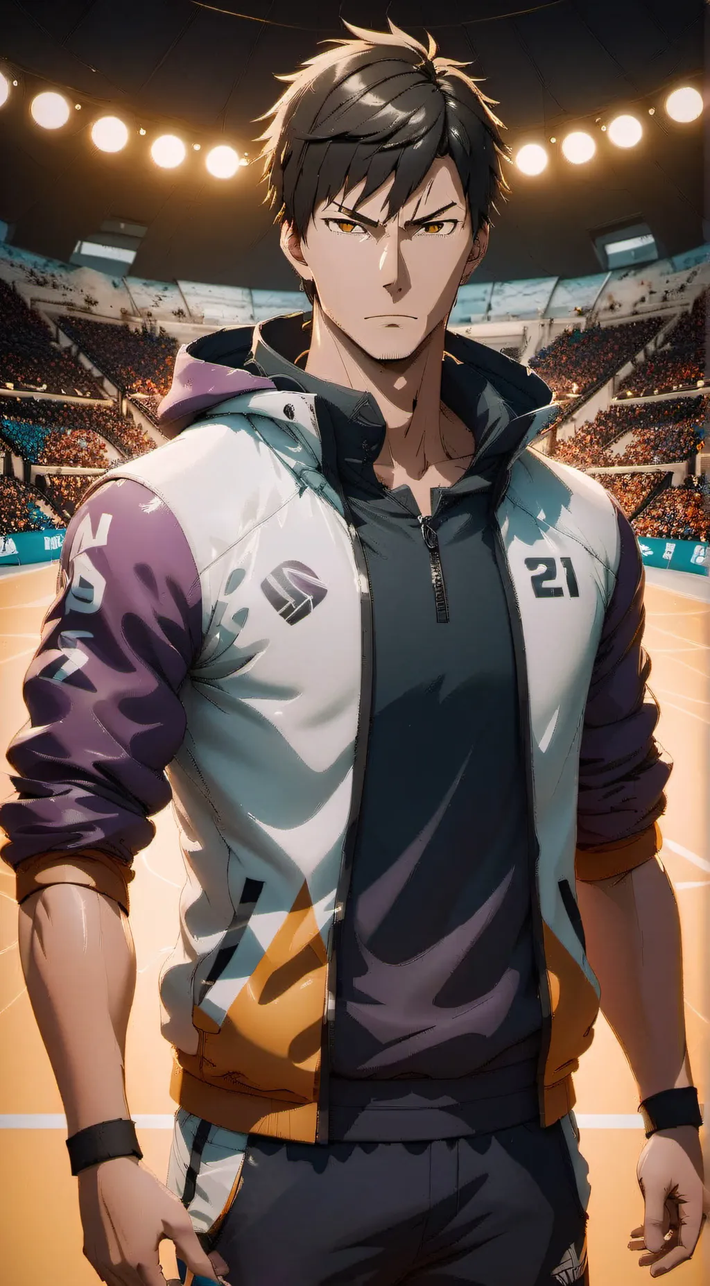 ai character: Wakatoshi Ushijima background