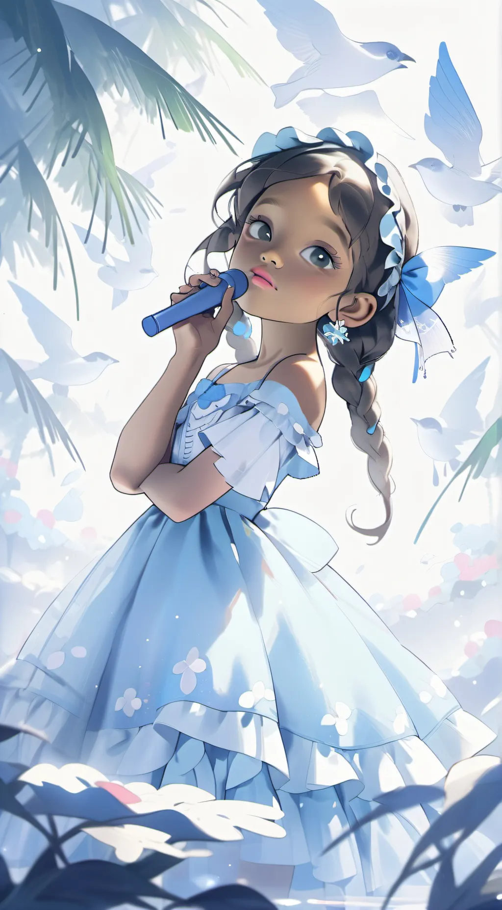 ai character: Rose background