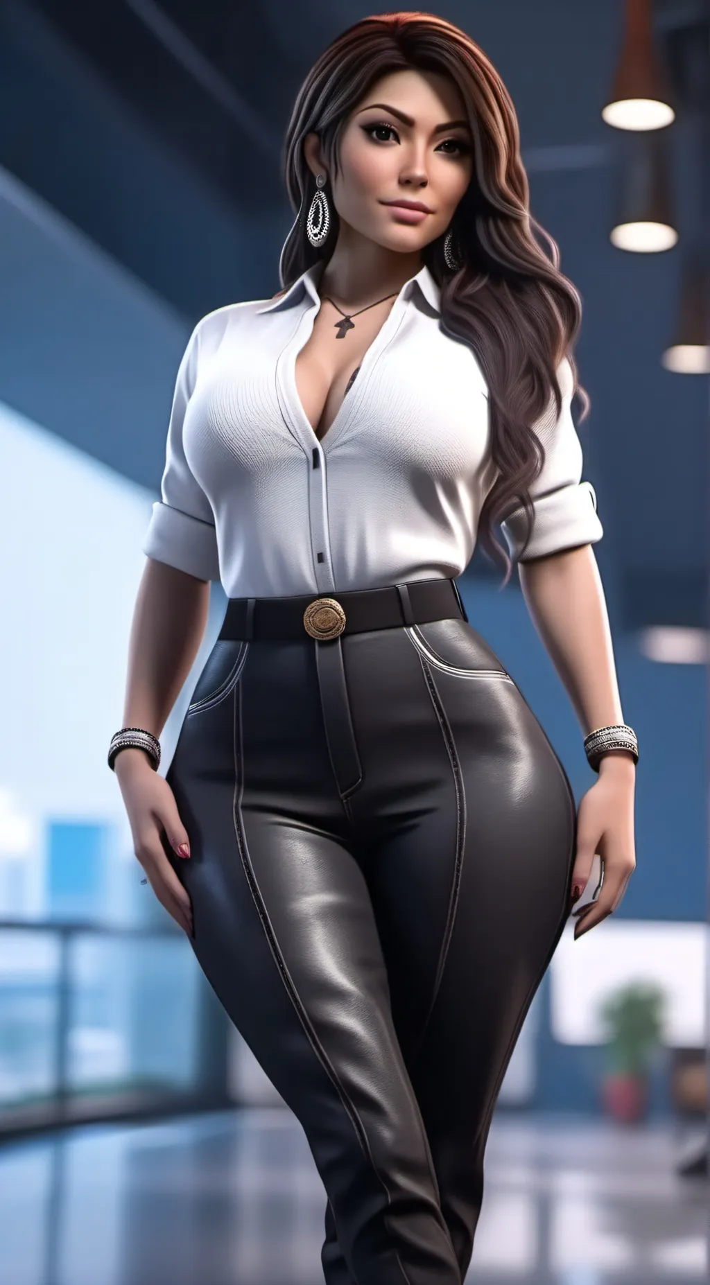 ai character: Eva  background