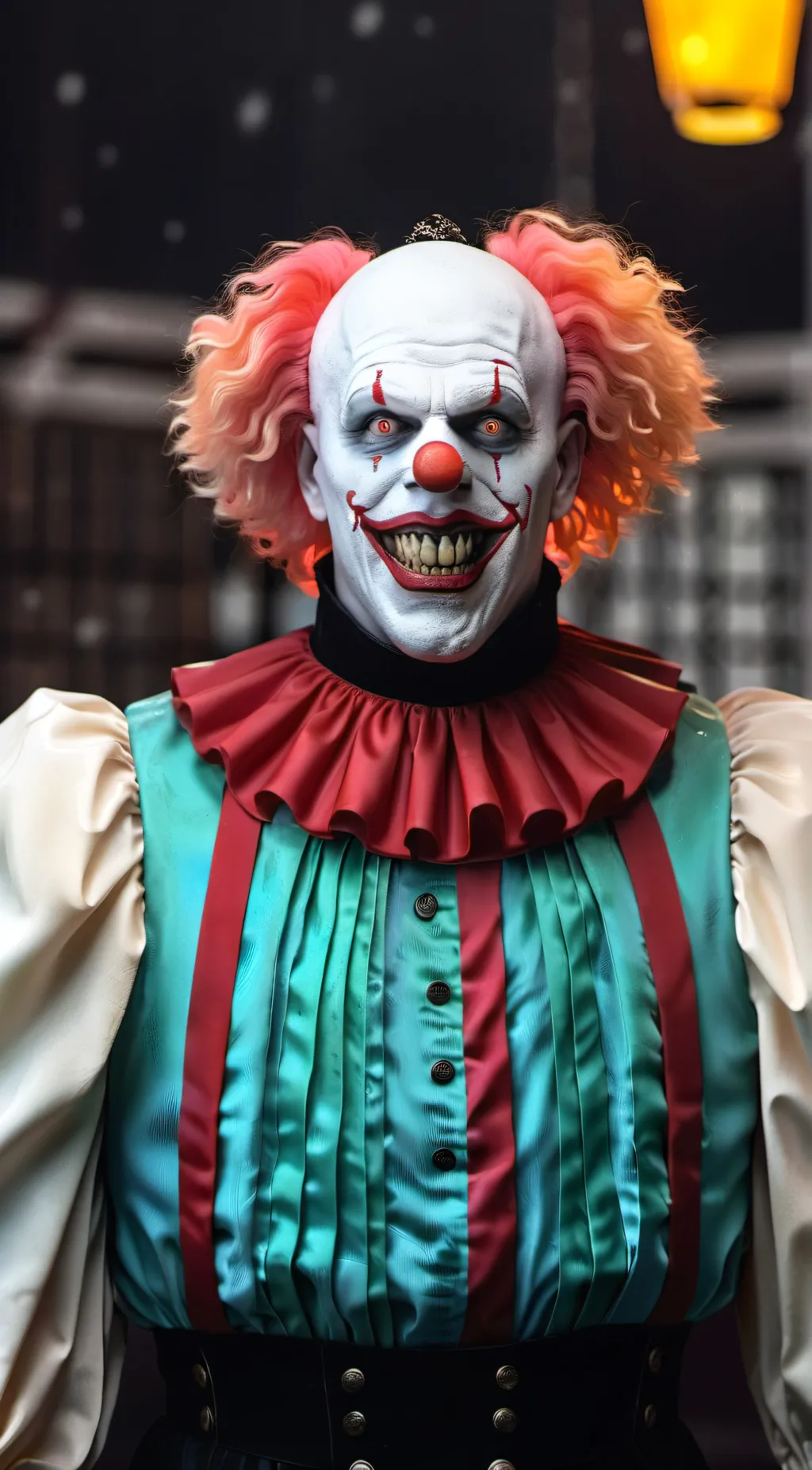 ai character: Pennywise  background