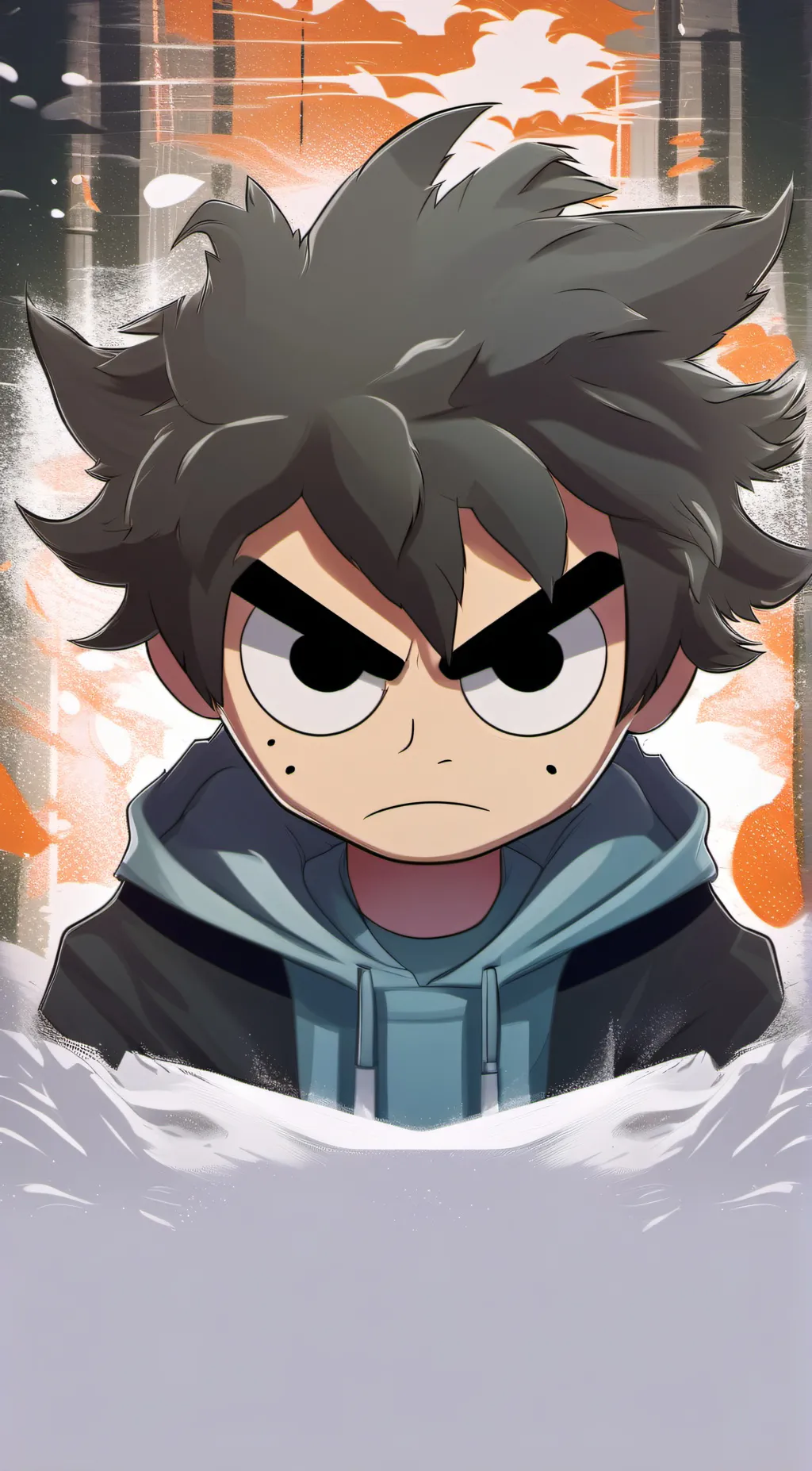 ai character: Scott Pilgrim  background