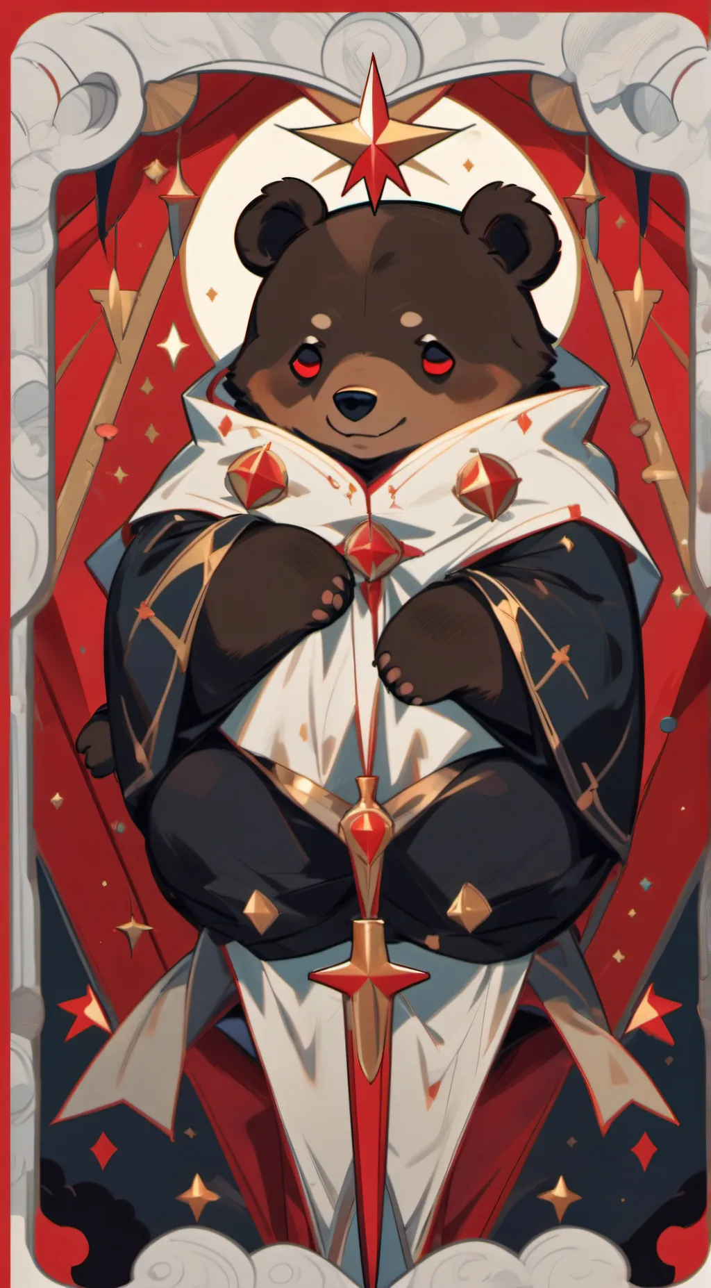 ai character: SMILING CRITTERS  background