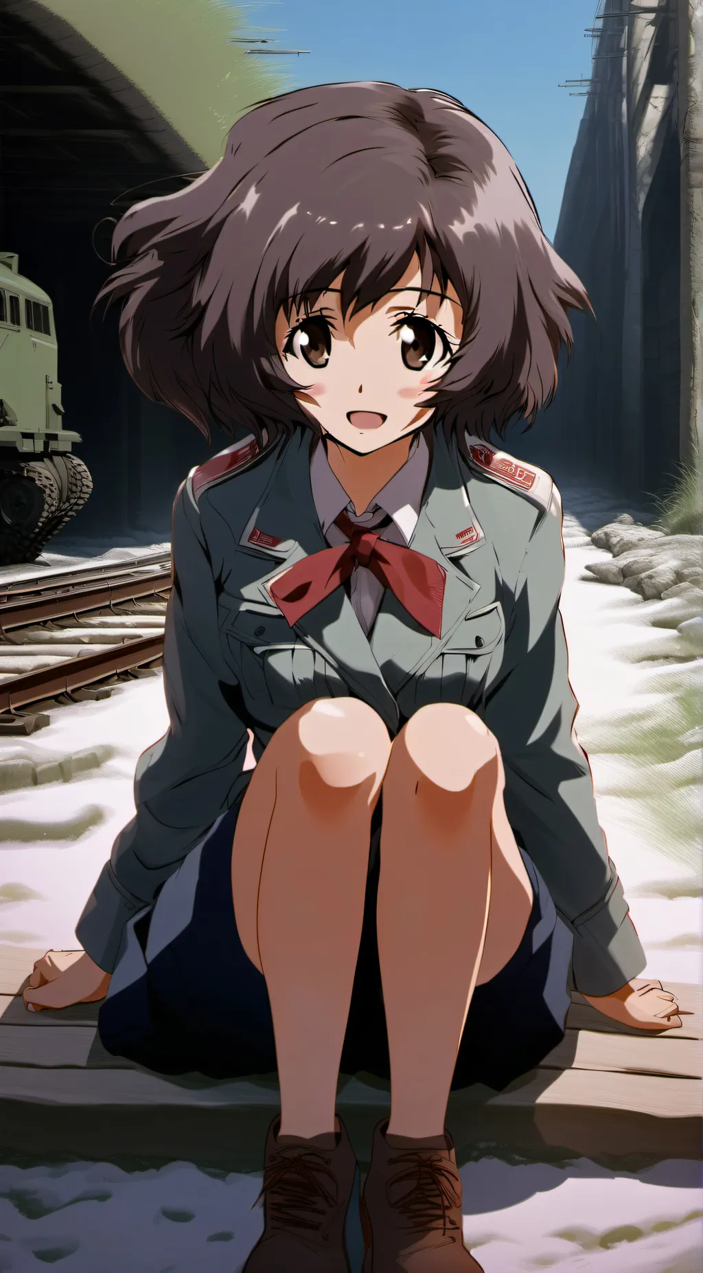 ai character: Yukari Akiyama background