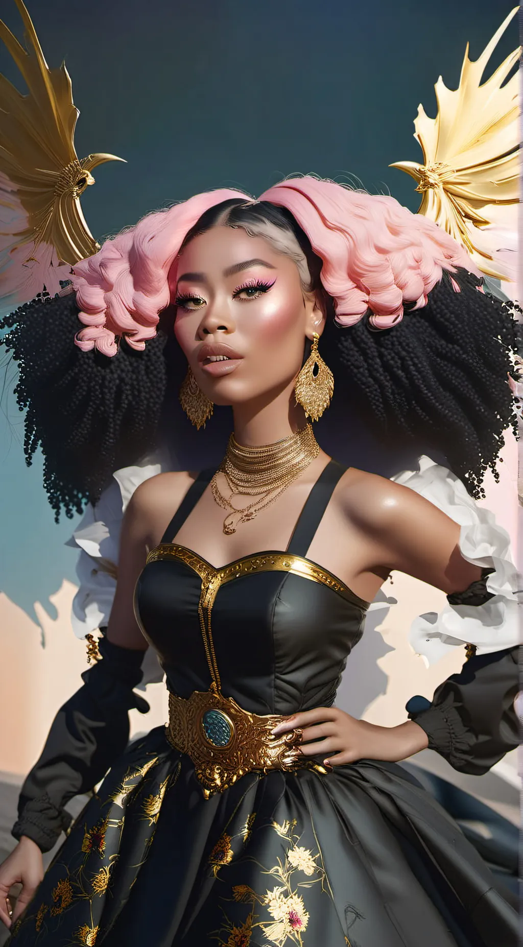 ai character: Nicki spice background