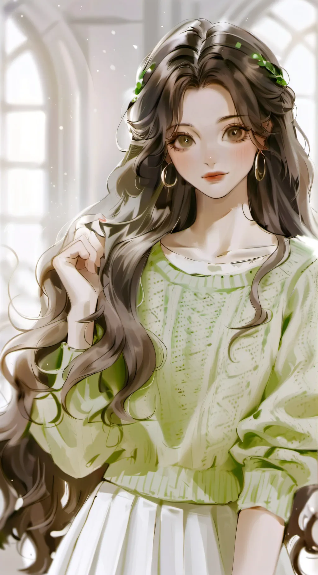 ai character: Ivy💚 background
