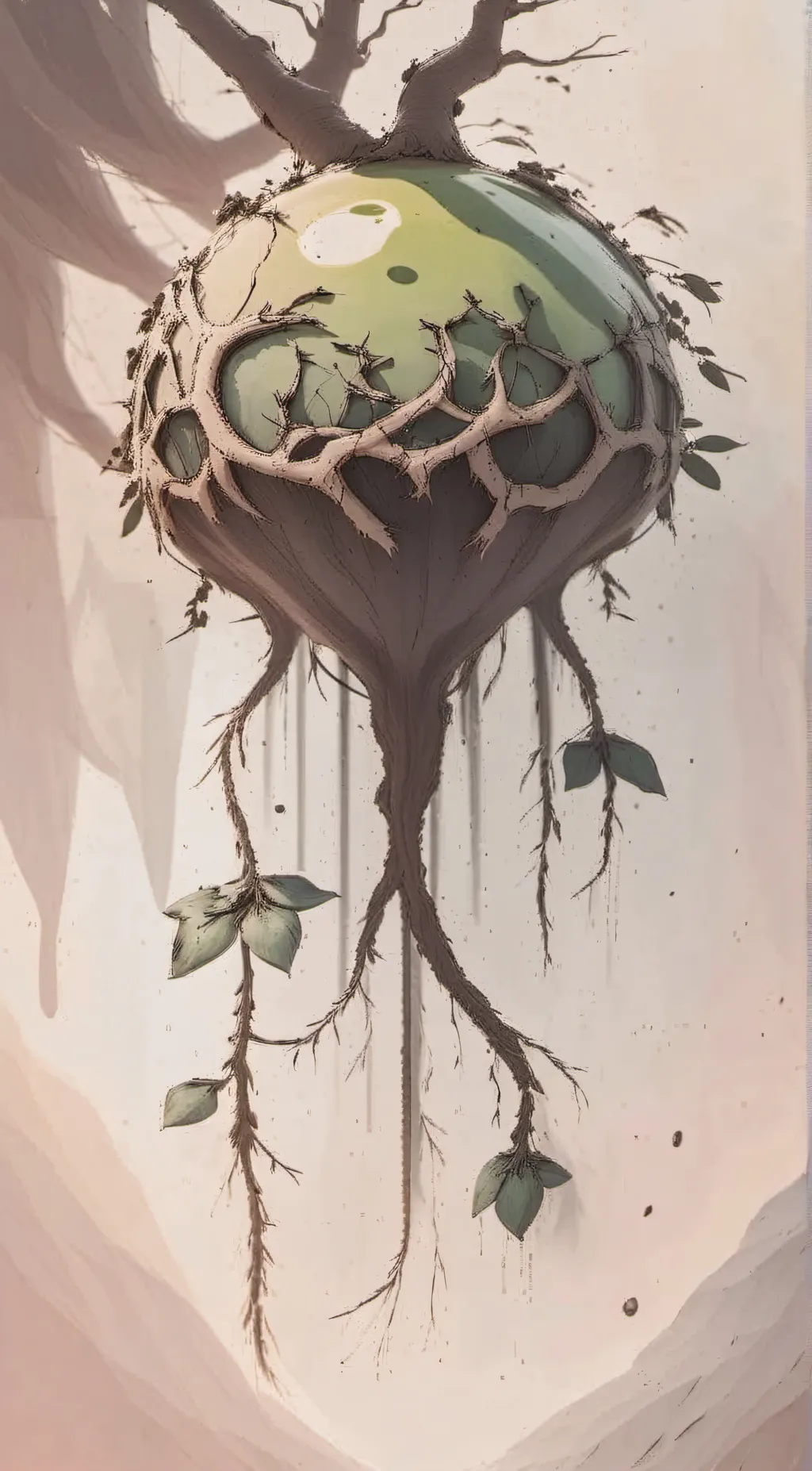 ai character: Sucking Flower background