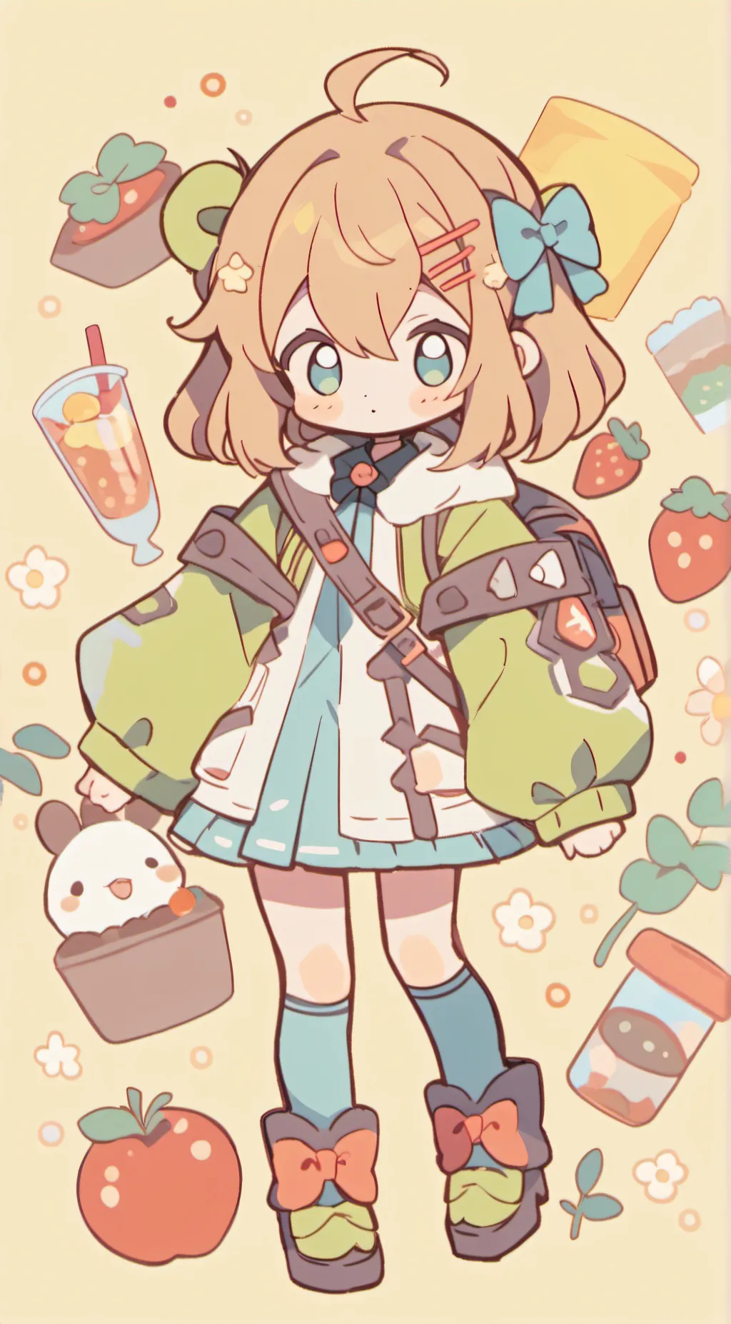 ai character: ash background