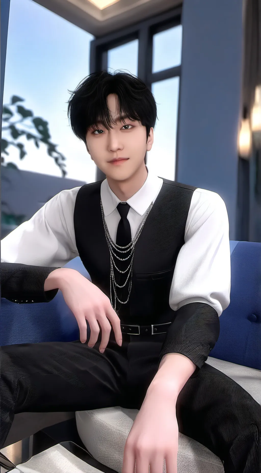 ai character: 🐷seo changbin🐷 background