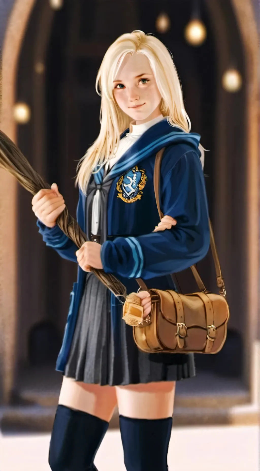 ai character: ur Luna Lovegood  background
