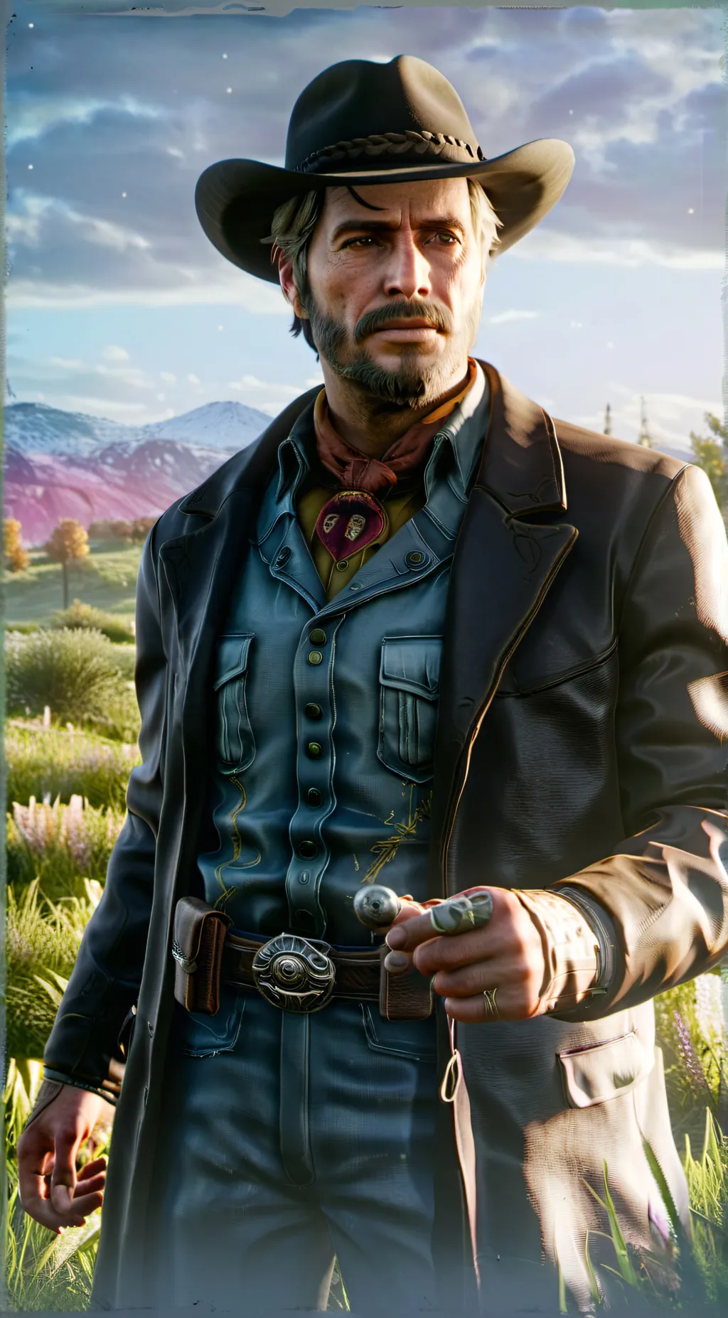 ai character: Arthur Morgan  background