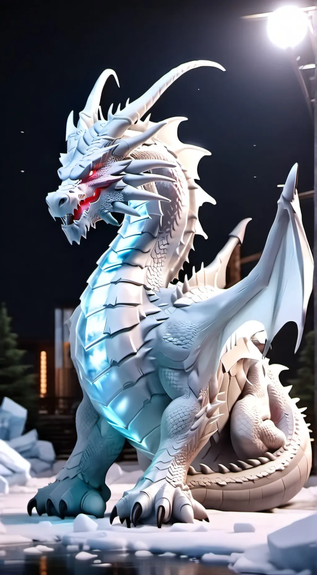 ai character: dragon  background