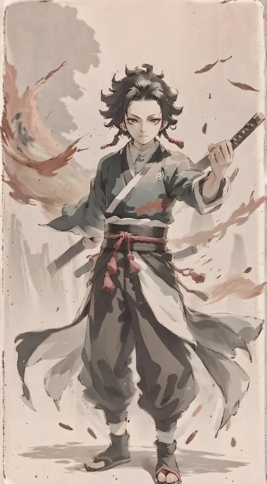 ai character: Tanjiro background