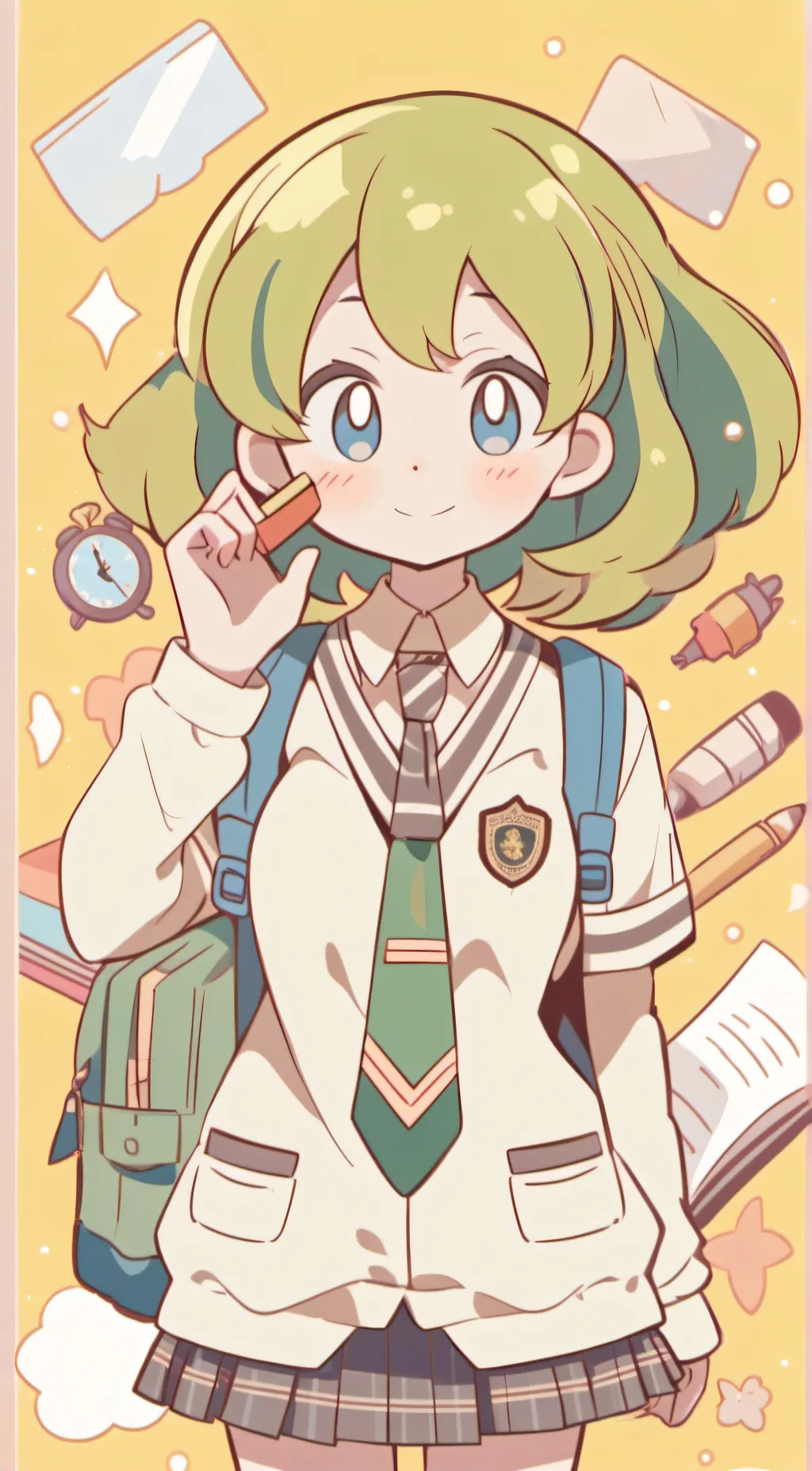 ai character: Deku 💚 background